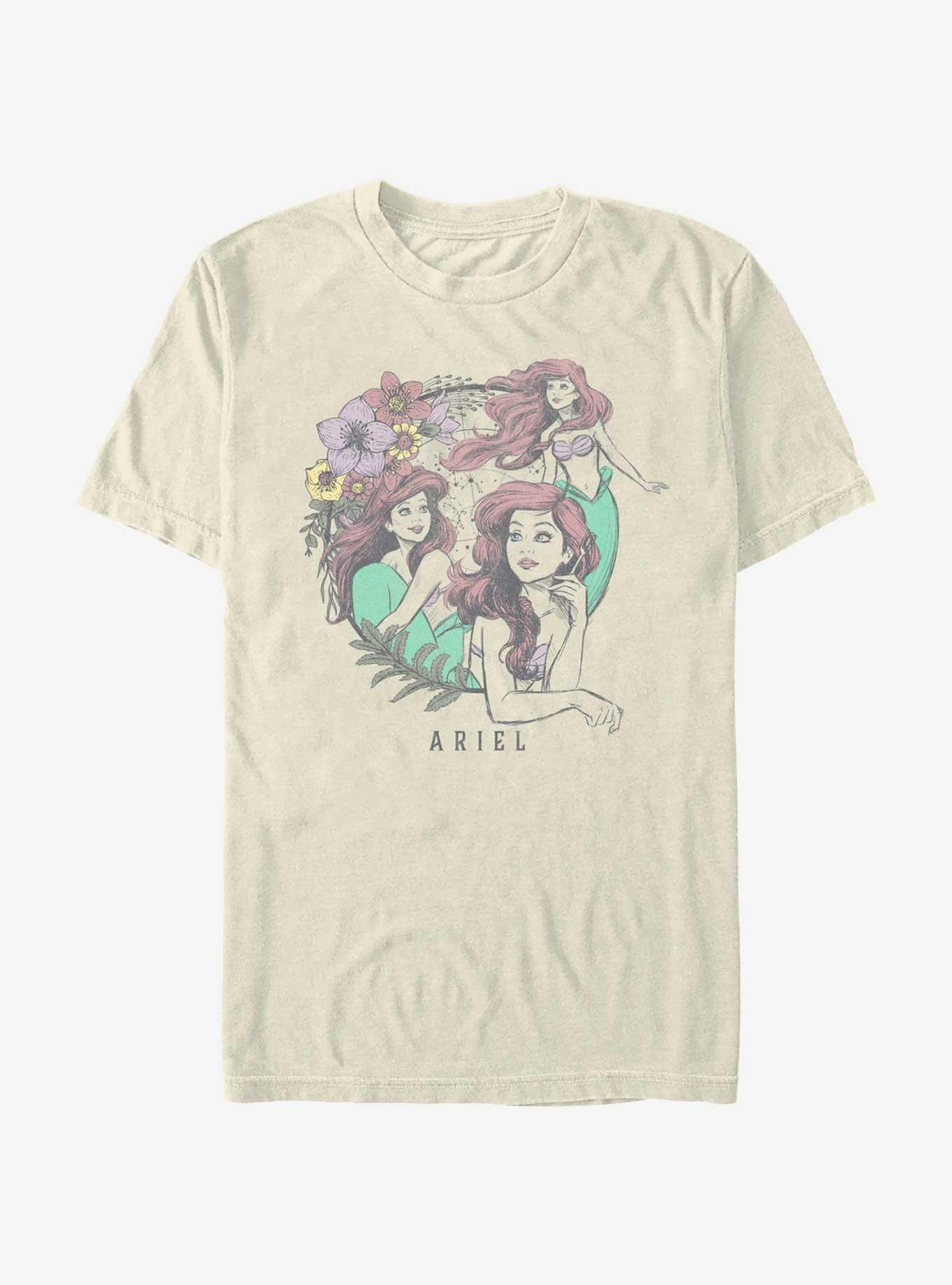 Disney The Little Mermaid Astral Ariel Garment Dye T-Shirt, , hi-res