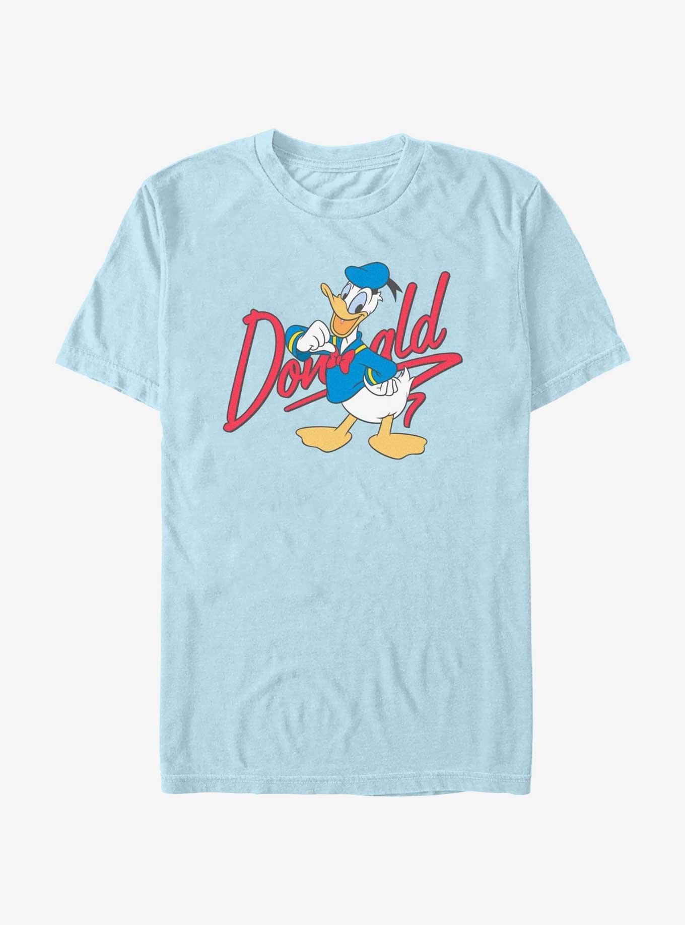 Disney Donald Duck Signature Donald Garment Dye T-Shirt, CHAMBRAY, hi-res