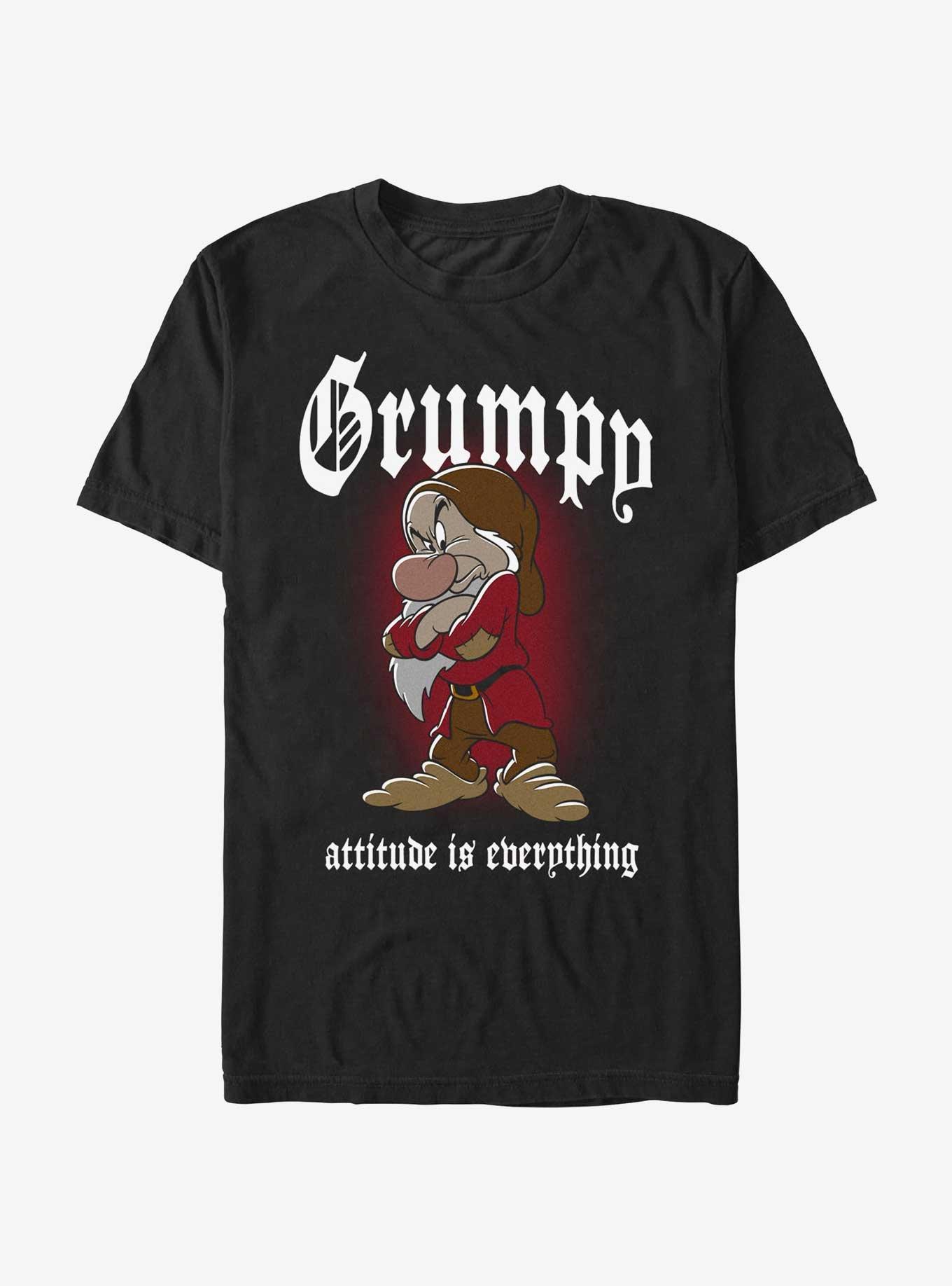 Disney Snow White And The Seven Dwarfs Grumpy Is My Attitude Garment Dye T-Shirt, , hi-res