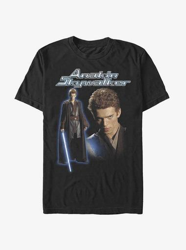 Star Wars Anakin Skywalker Lightsaber Garment Dye T-Shirt - BLACK