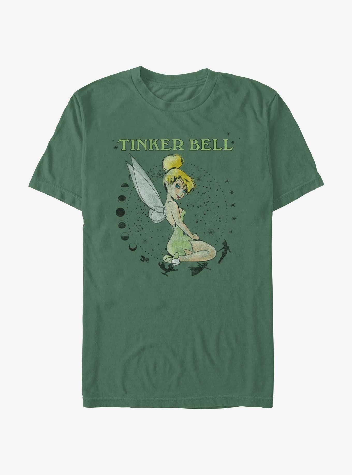 Disney Tinker Bell Moonlight Enchantment Magic Tour Garment Dye T-Shirt, LTGREEN, hi-res