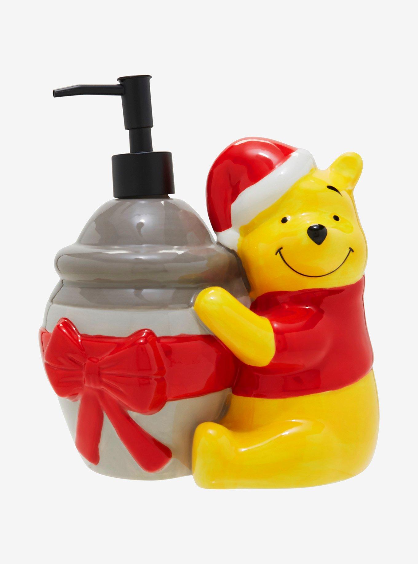 Disney Winnie the Pooh Santa Pooh Bear Holiday Soap Pump, , hi-res