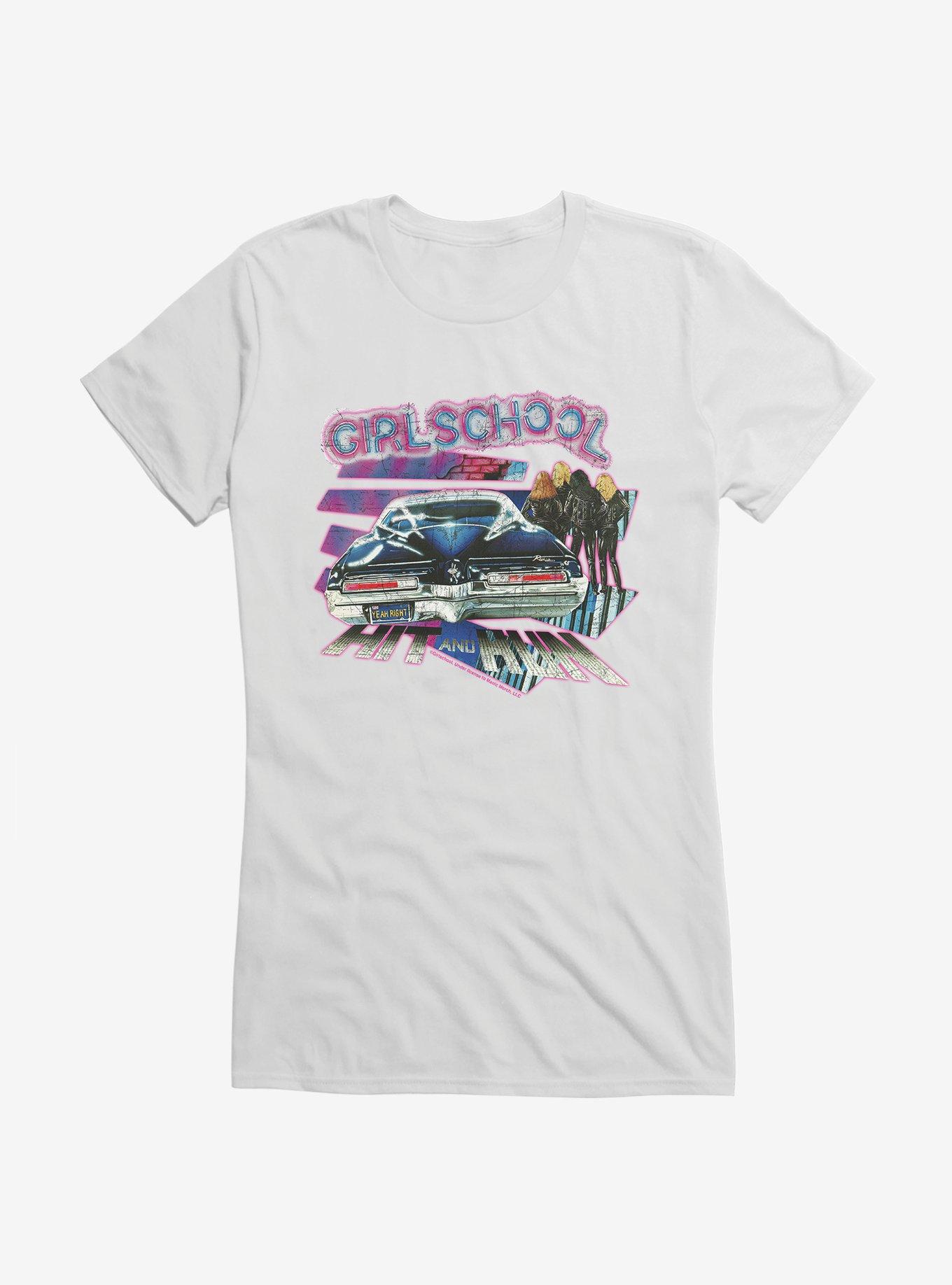Girlschool Hit And Run Girls T-Shirt, WHITE, hi-res
