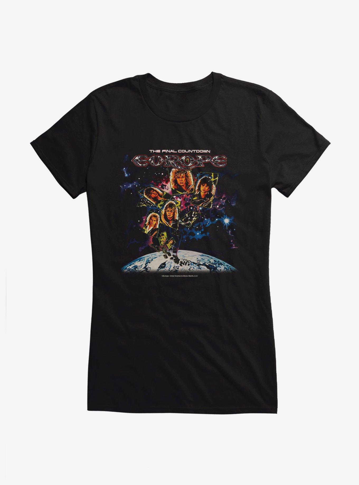 Europe Final Countdown Girls T-Shirt, BLACK, hi-res