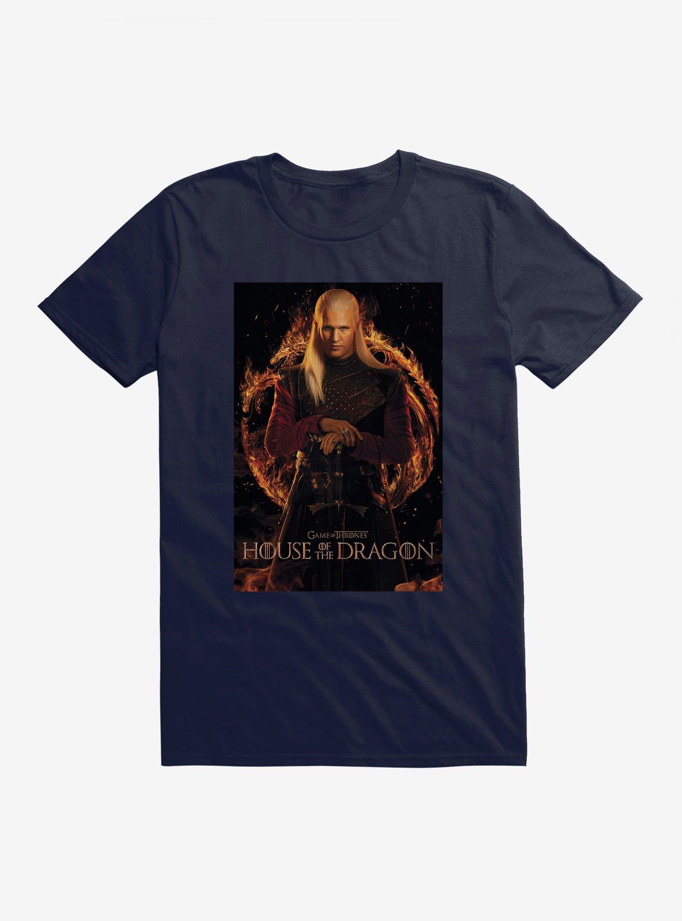 House Of The Dragon Daemon Targaryen T-Shirt, NAVY, hi-res