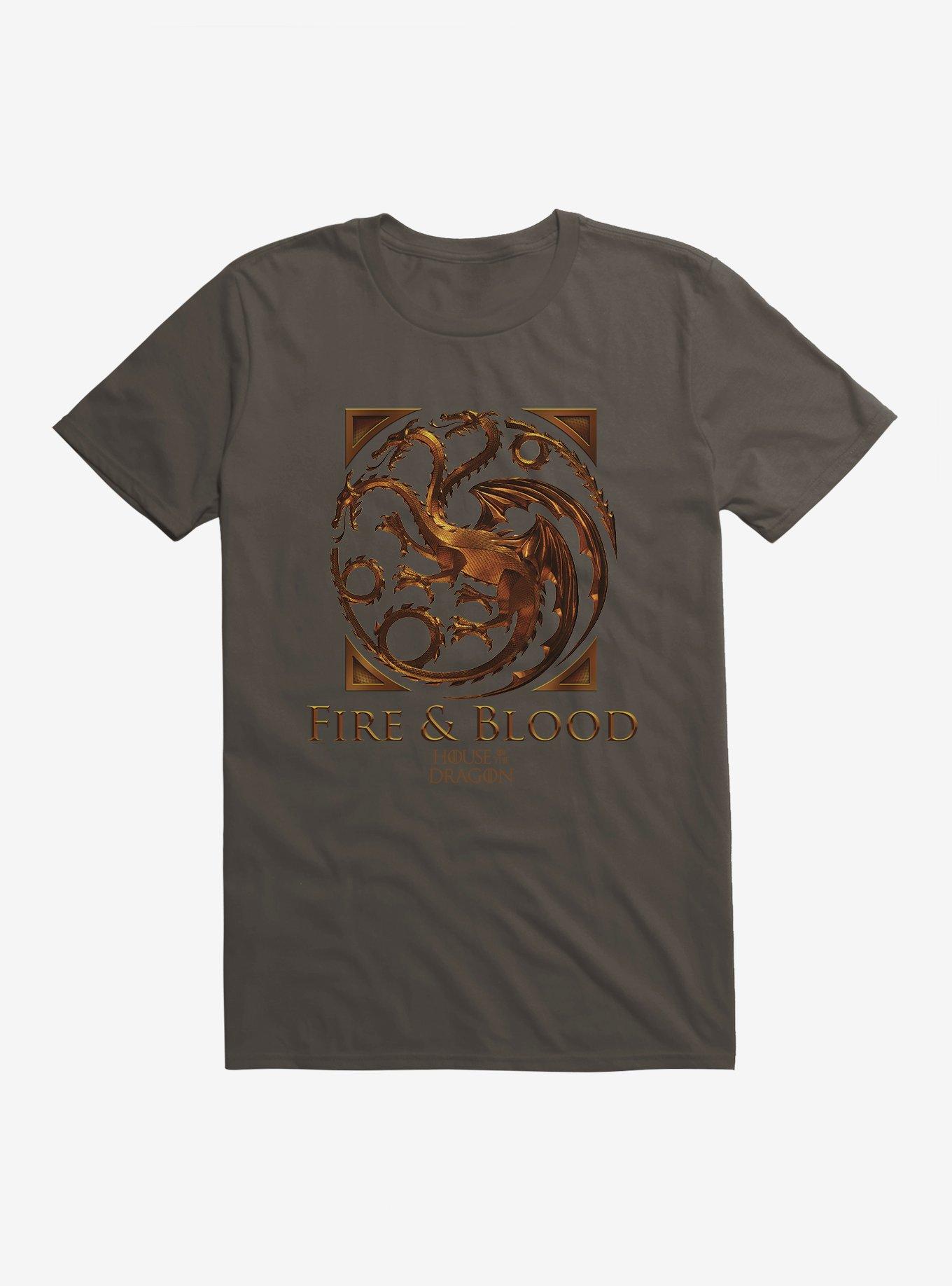 House Of The Dragon Fire And Blood House Targaryen T-Shirt, , hi-res