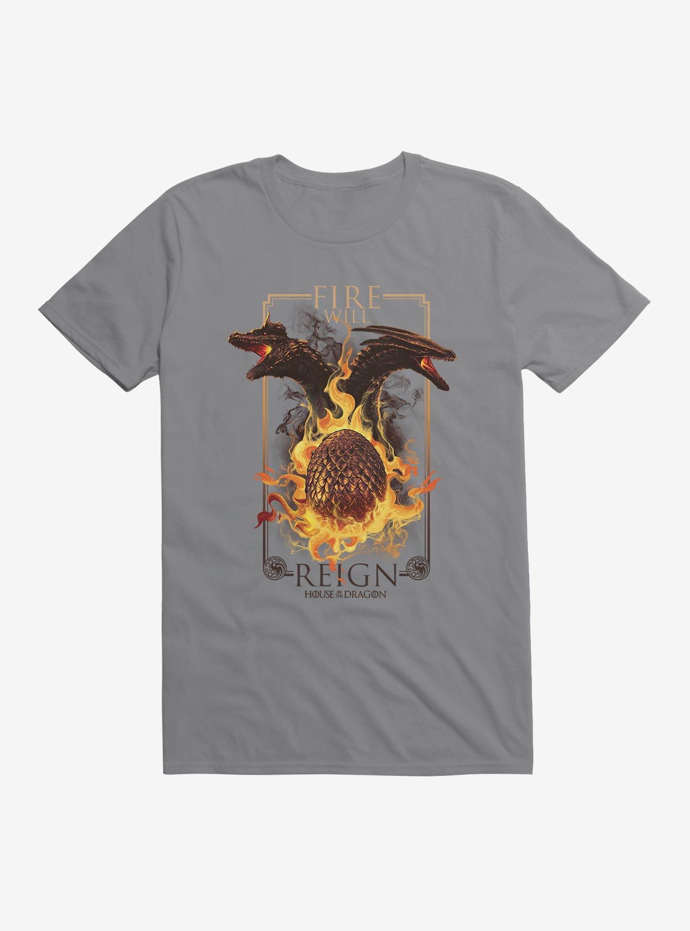 House Of The Dragon Fire Will Reign Dragon Egg T-Shirt, , hi-res