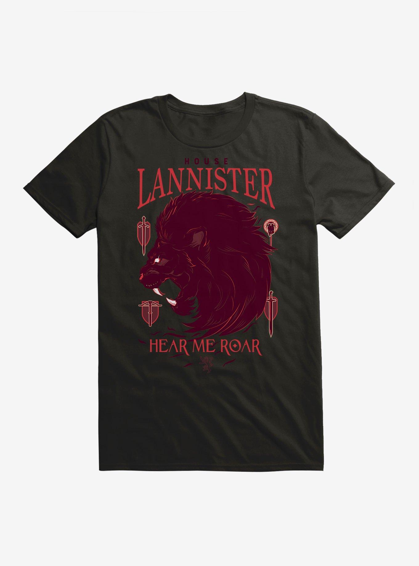 Game Of Thrones House Lannister Words T-Shirt, BLACK, hi-res
