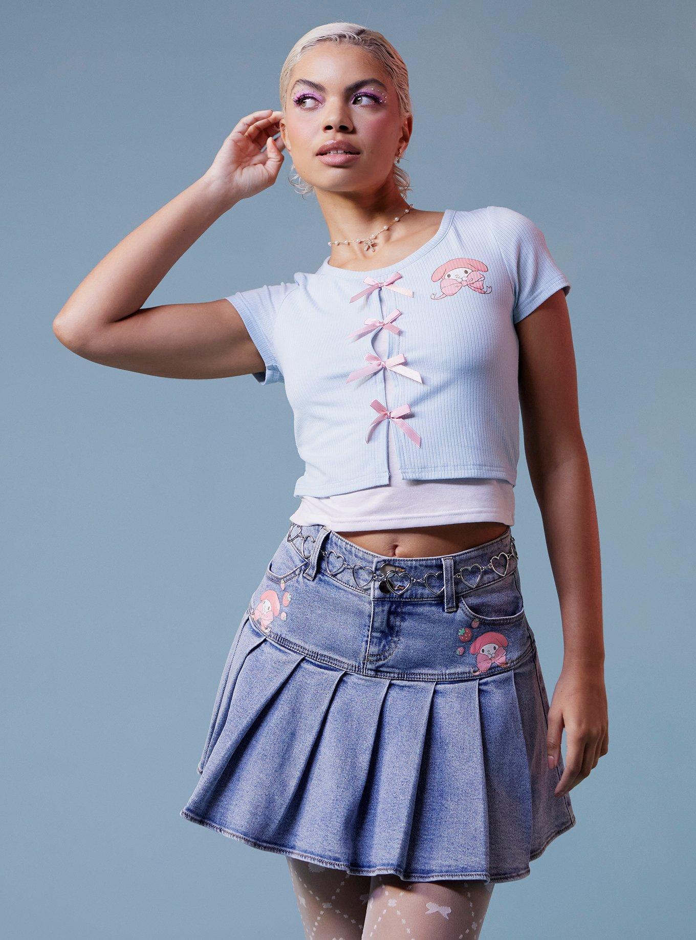 My Melody Ribbon Layered Girls Top, , hi-res