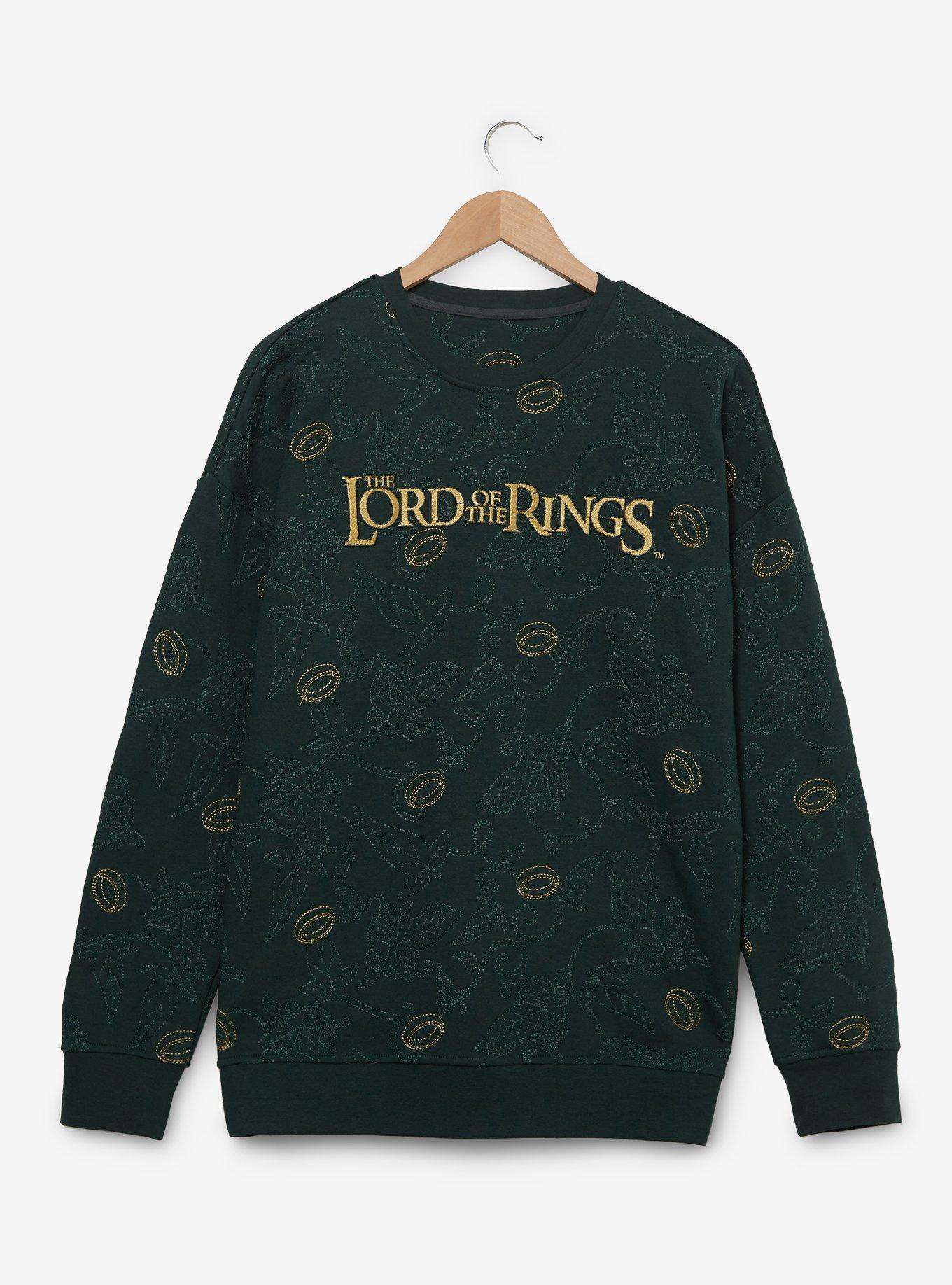 The Lord of the Rings Embroidered Title Crewneck — BoxLunch Exclusive, , hi-res