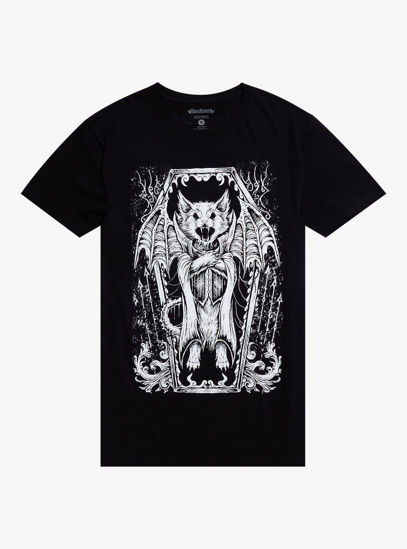Vampire Freaks Vampire Bat Coffin T-Shirt, , hi-res