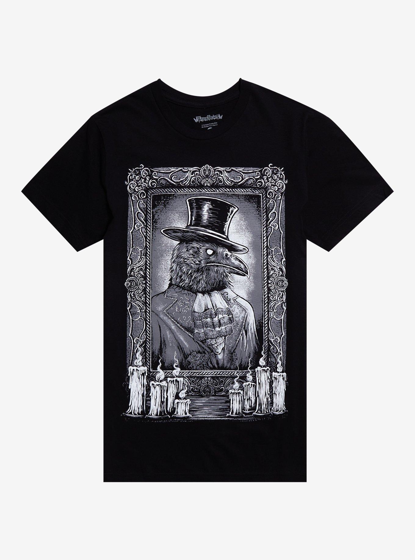 Vampire Freaks Crow Portrait T-Shirt, , hi-res