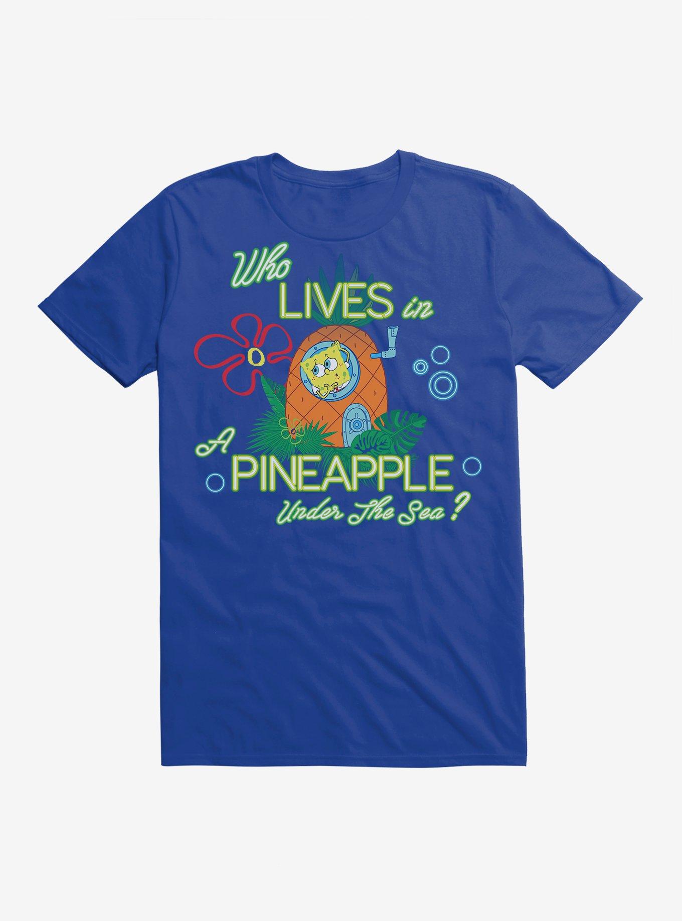 SpongeBob SquarePants Who Lives in a Pineapple T-Shirt, , hi-res