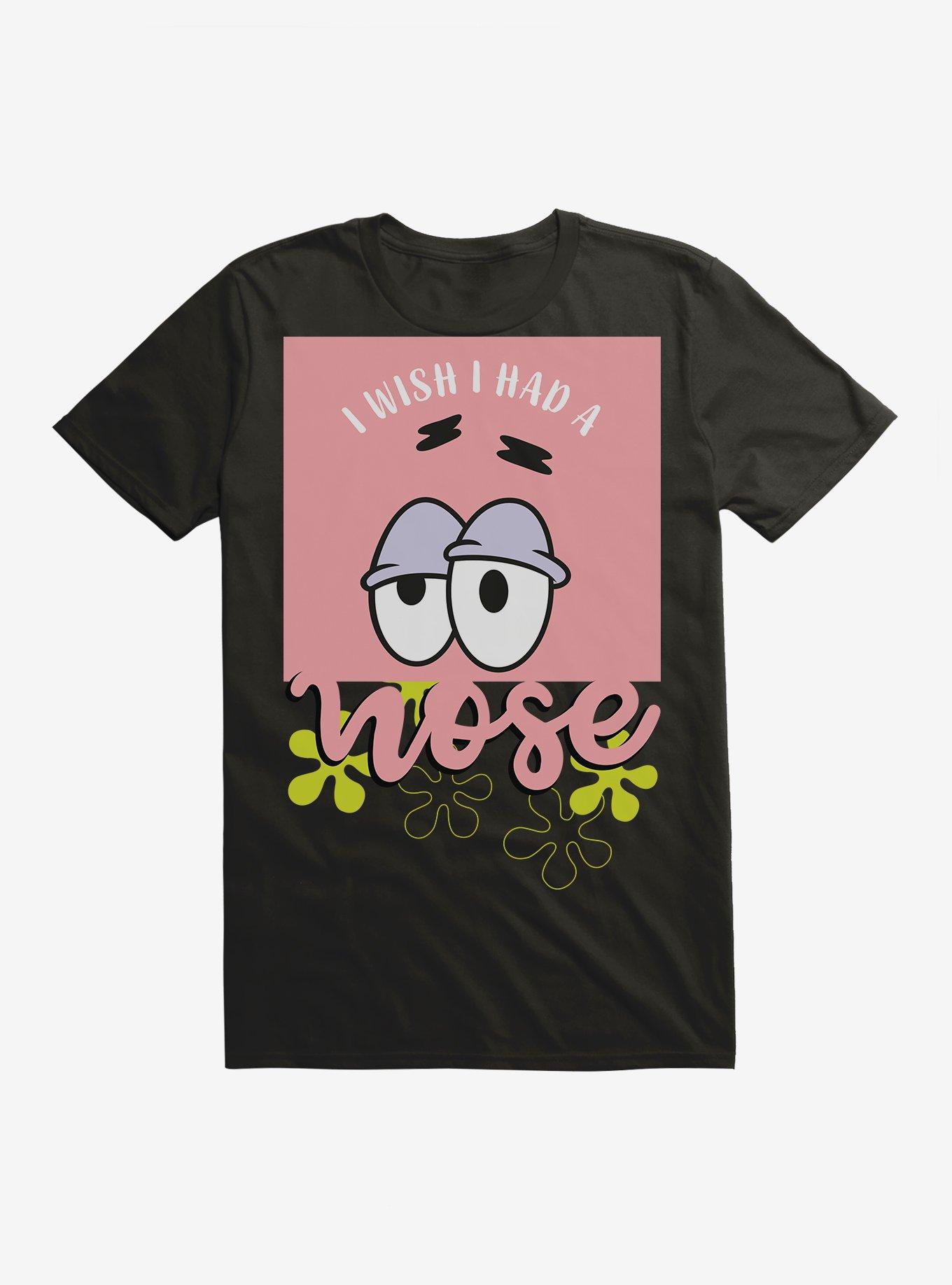 SpongeBob SquarePants Patrick I Wish I Had A Nose T-Shirt, BLACK, hi-res