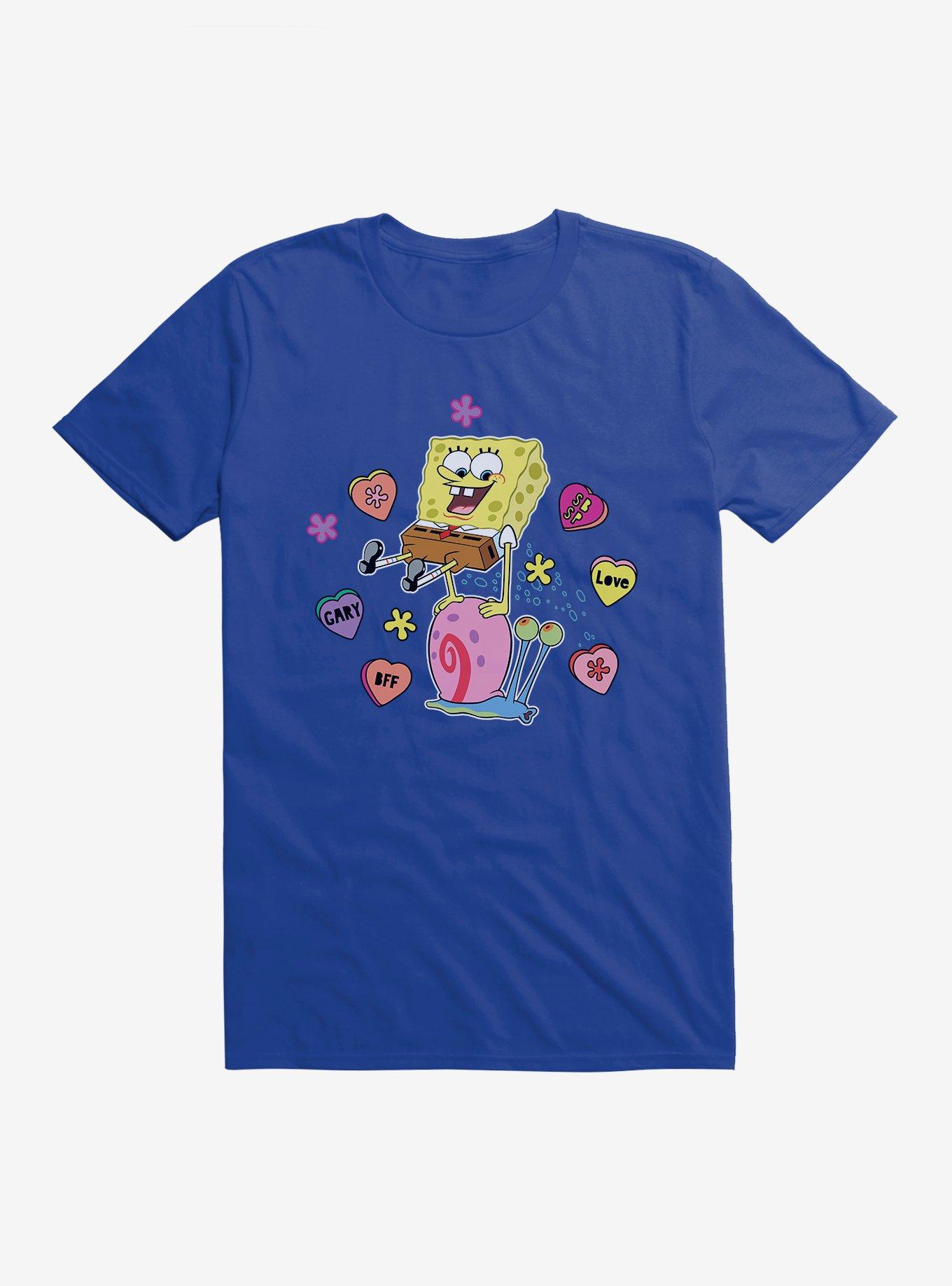 SpongeBob SquarePants Valentine Conversation Hearts T-Shirt, ROYAL, hi-res