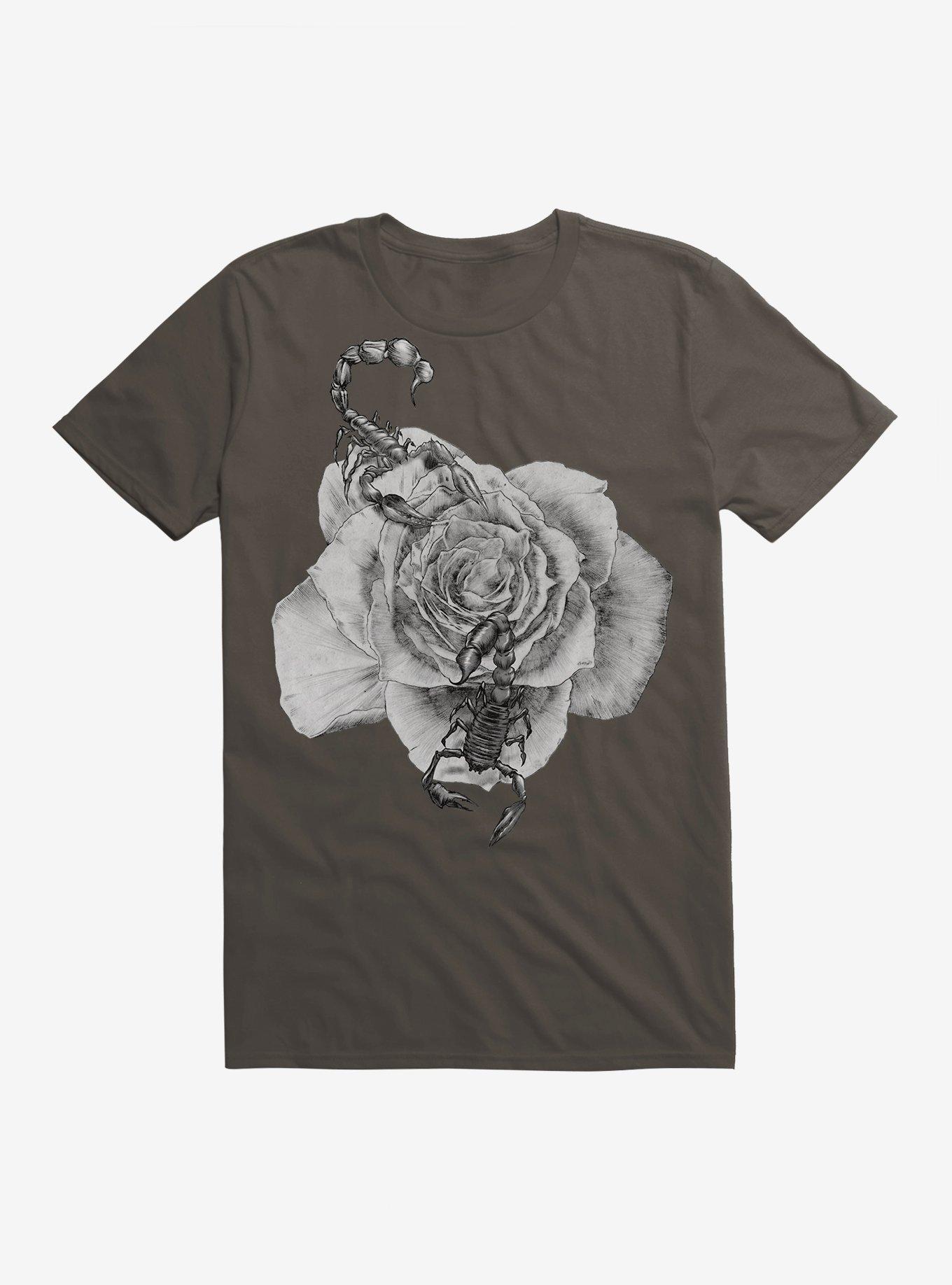 Rose Scorpions T-Shirt, SMOKE, hi-res