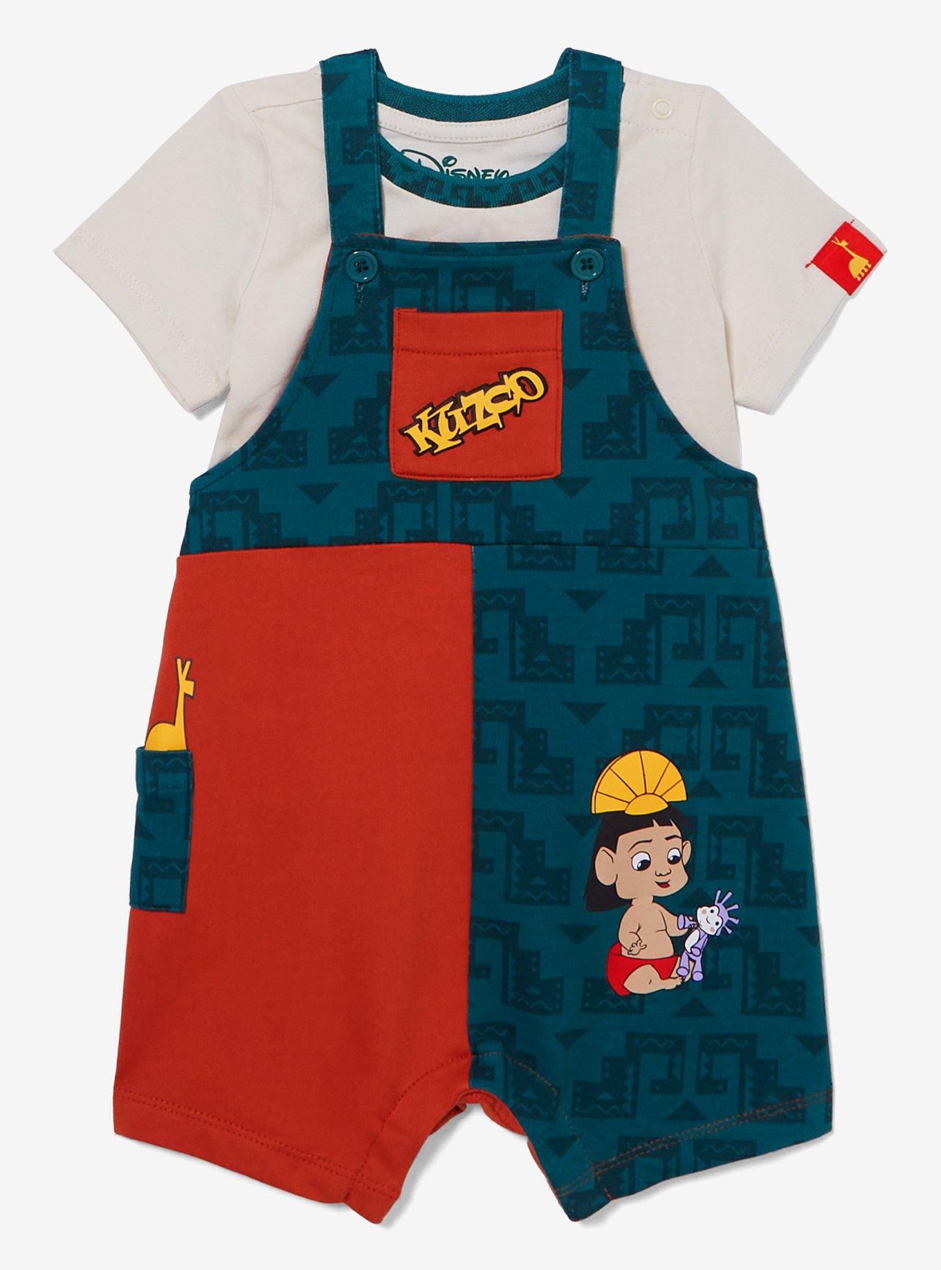 Disney The Emperor's New Groove Kuzco Color Block Infant T-Shirt and Overall Set, , hi-res