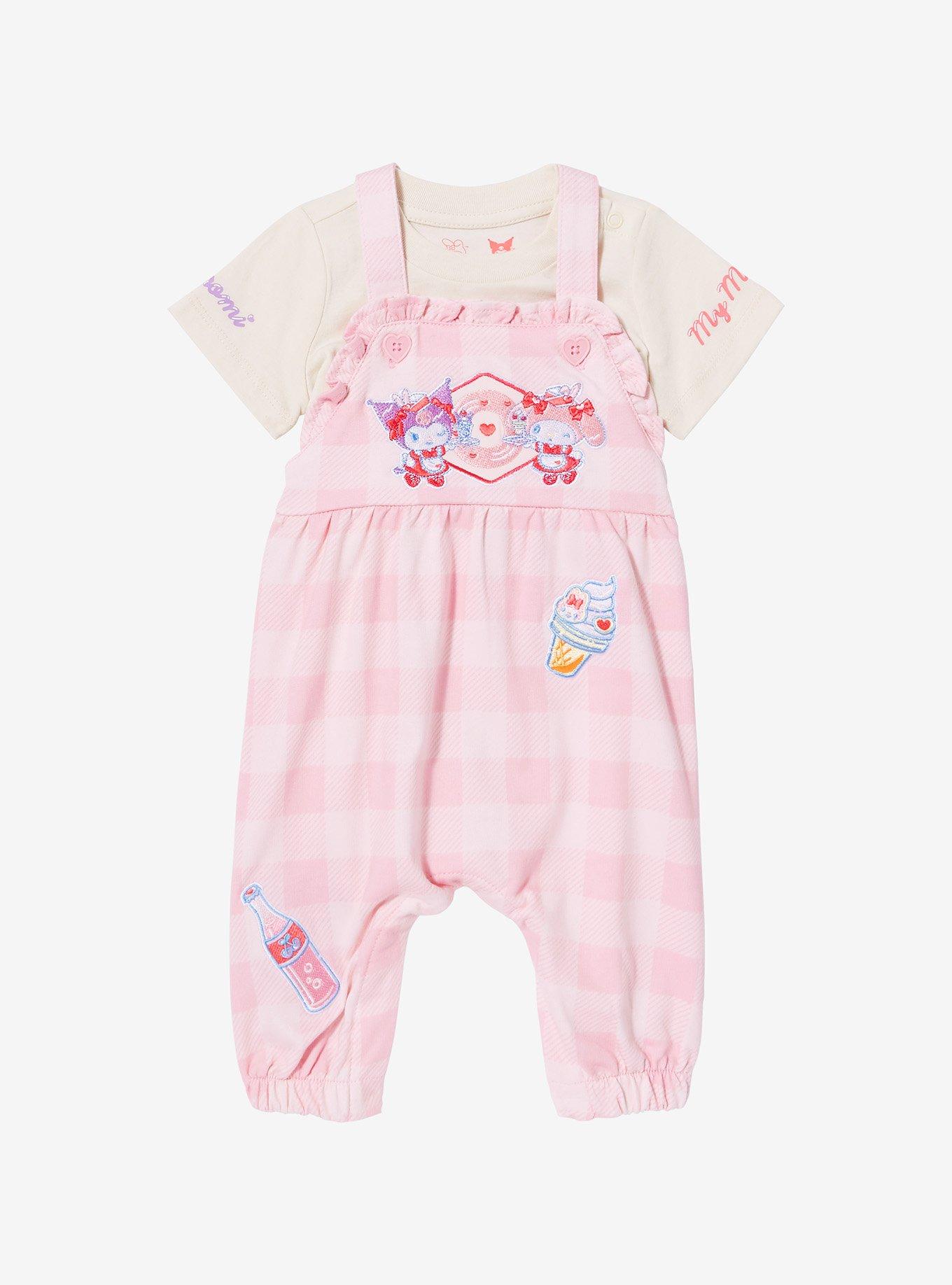 Sanrio My Melody & Kuromi Diner Infant Overall & T-Shirt Set - BoxLunch Exclusive, , hi-res