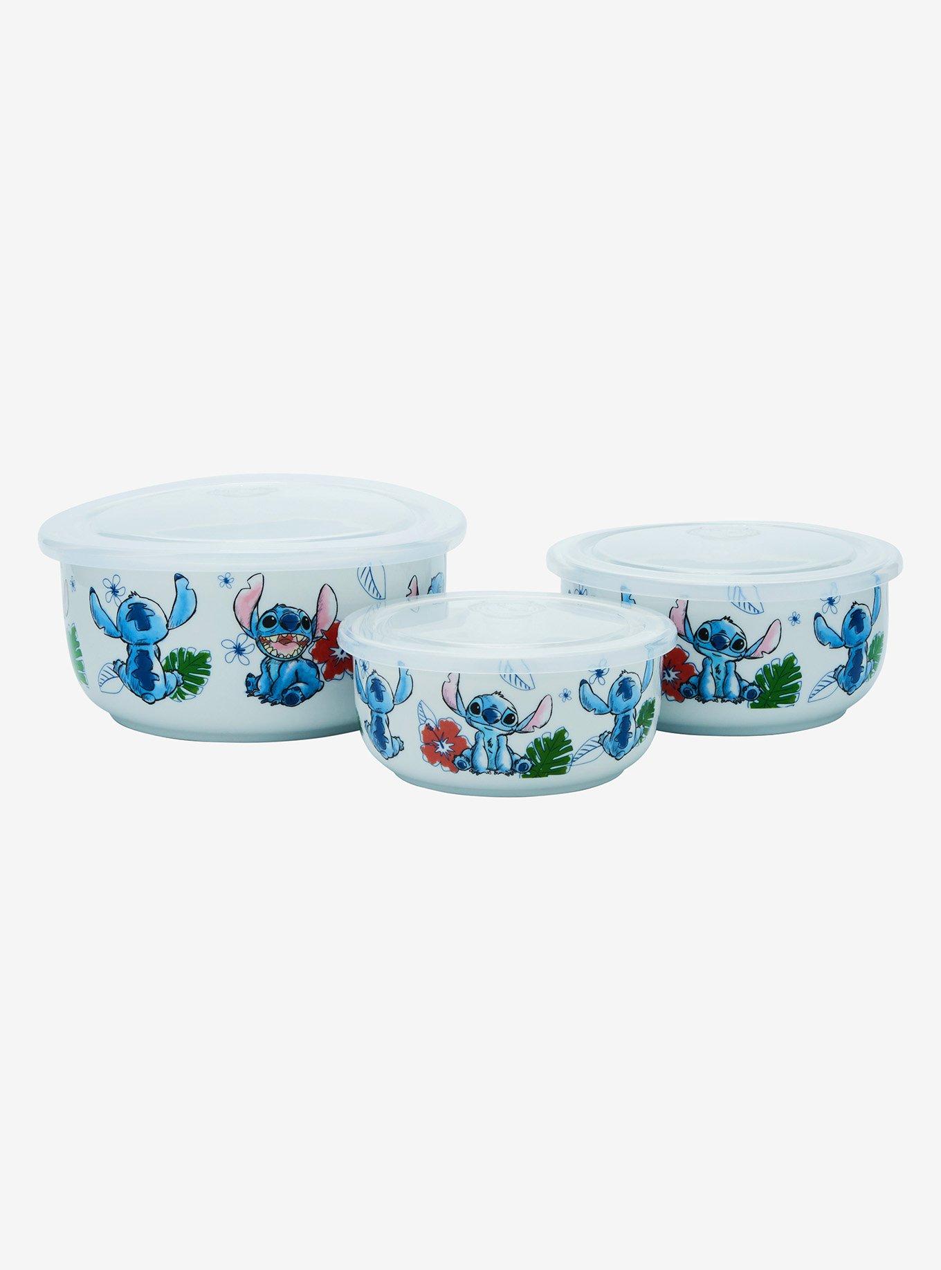 Disney Lilo & Stitch Sketch Stitch Hibiscus Bowl Set, , hi-res