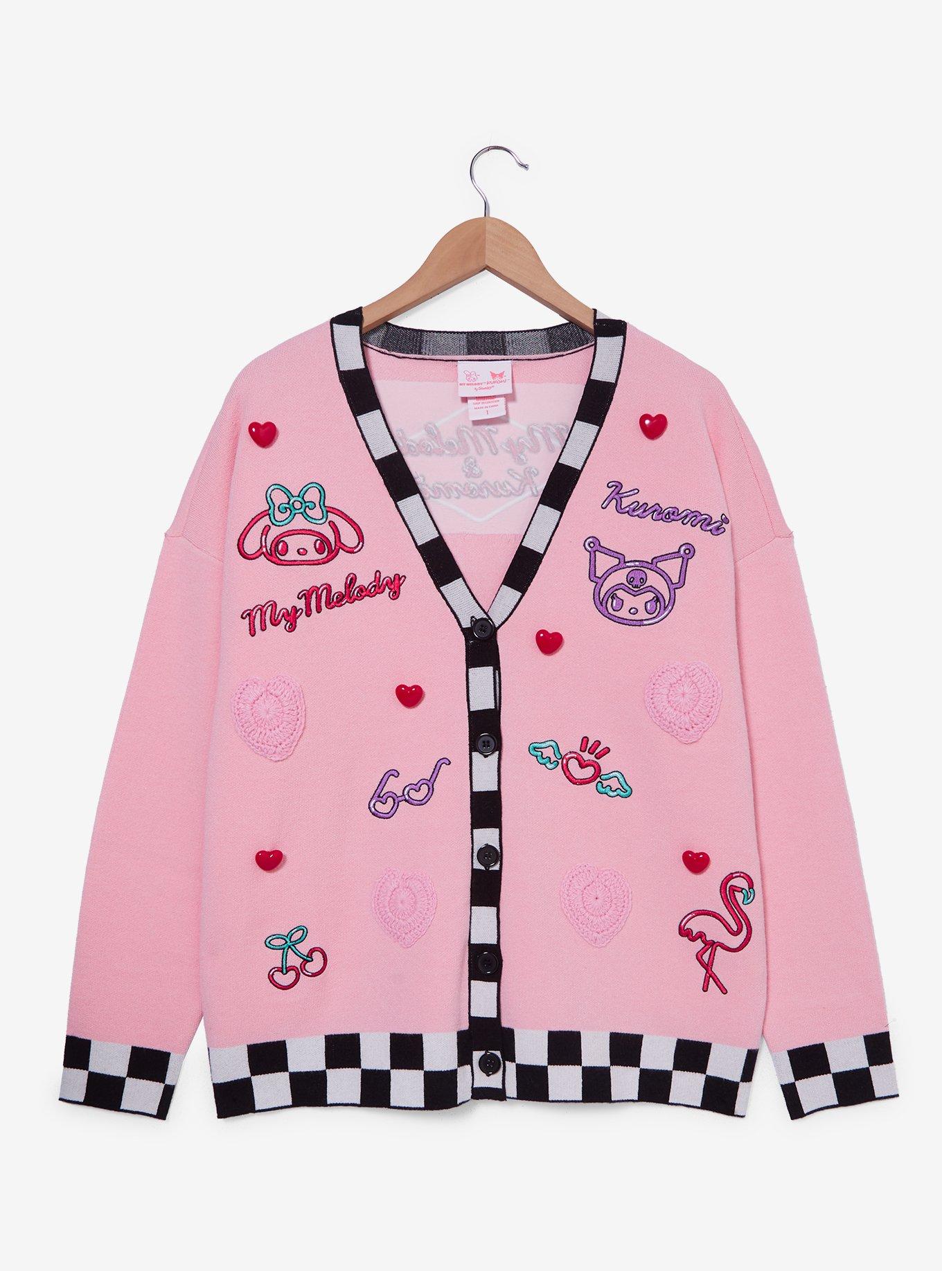 Sanrio My Melody & Kuromi Diner Icons Women's Plus Size Cardigan - BoxLunch Exclusive, , hi-res