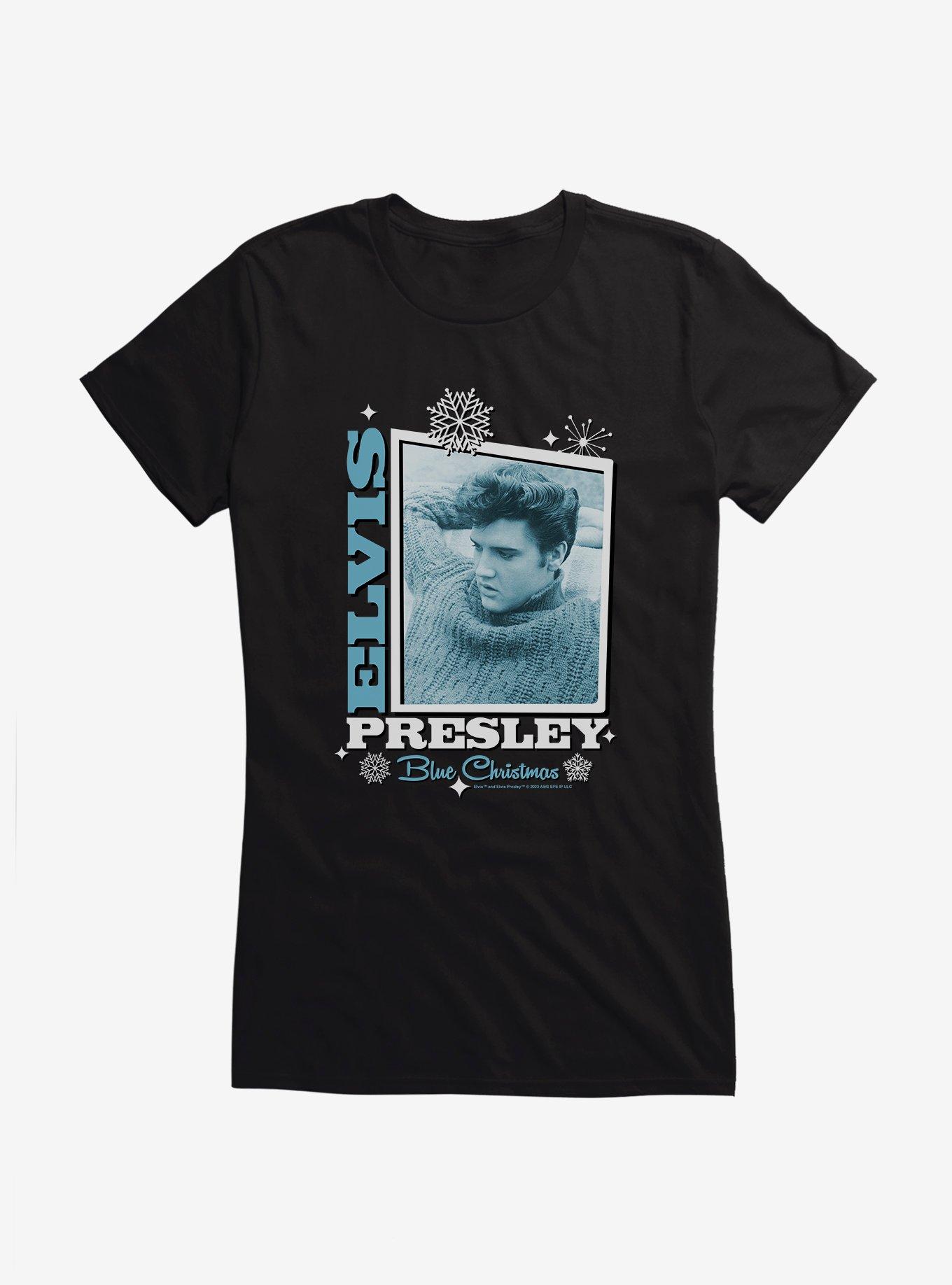 Elvis Presley Blue Christmas Girls T-Shirt, , hi-res