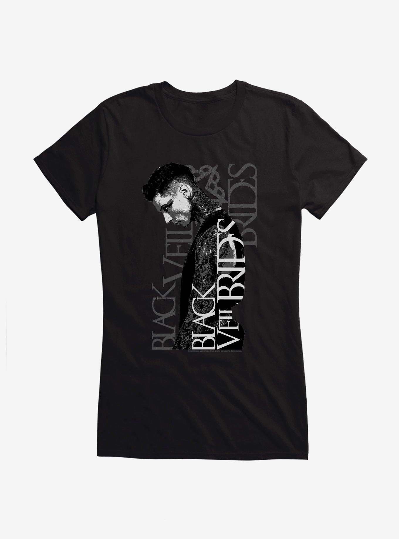 Black Veil Brides Andy Sixx Profile Girls T-Shirt, , hi-res