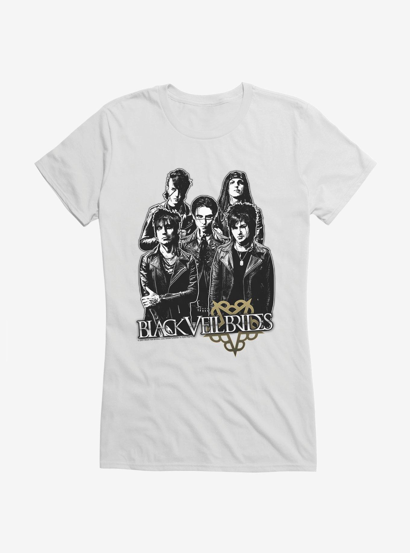 Black Veil Brides Black & White Photo Girls T-Shirt, , hi-res