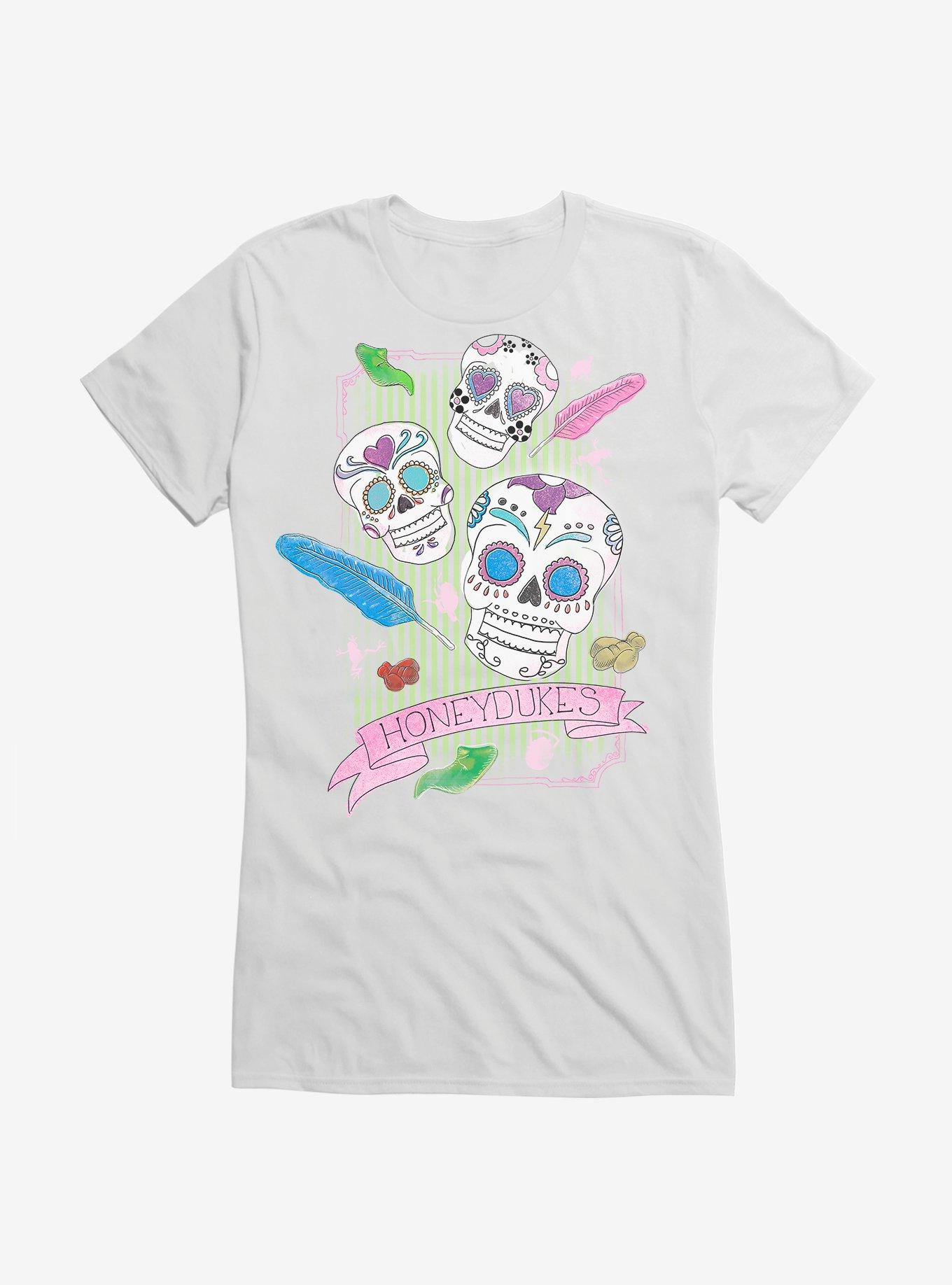 Harry Potter Honeydukes Sugar Skulls Girls T-Shirt, WHITE, hi-res