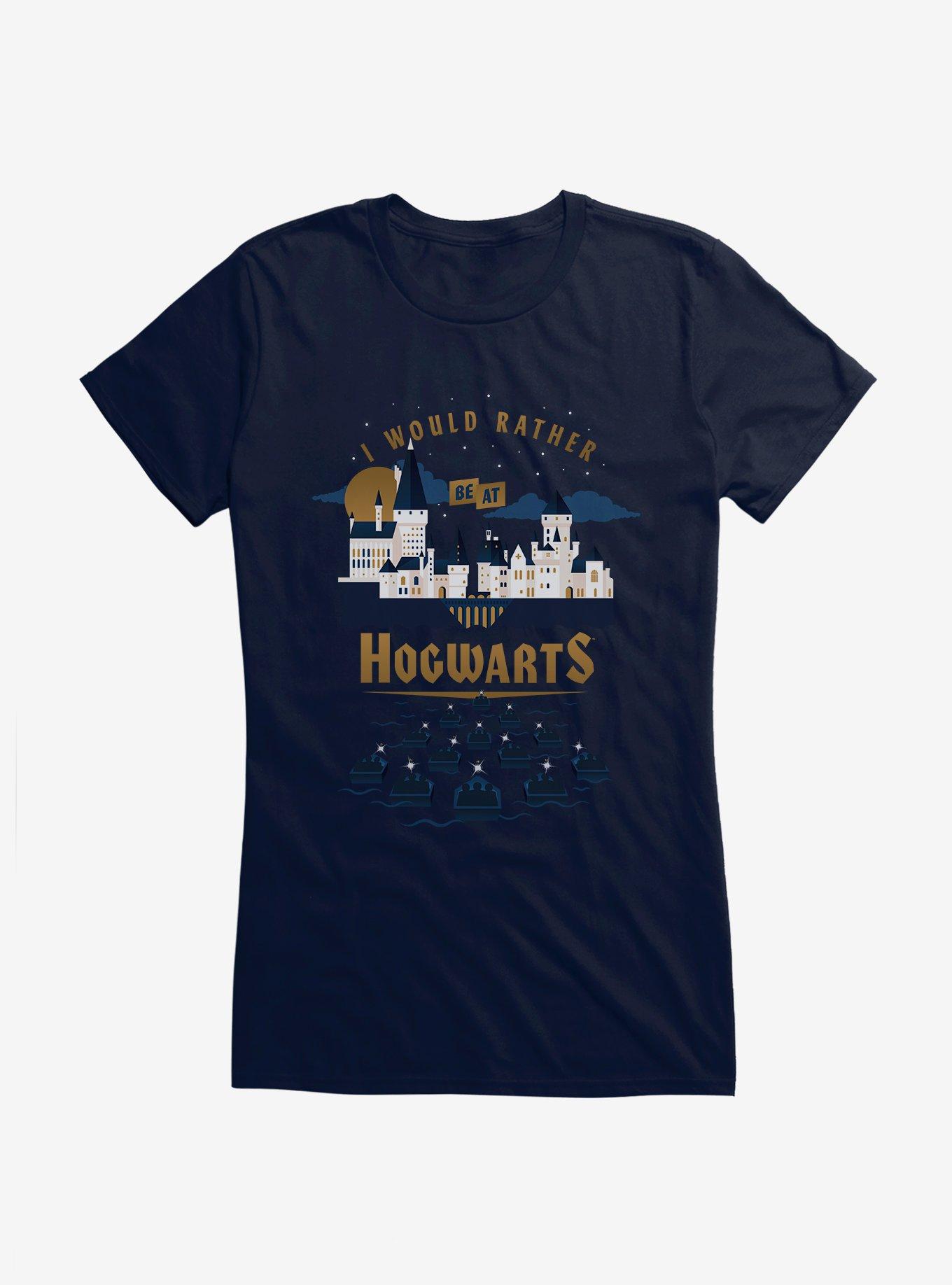 Harry Potter I Would Rather Be In Hogwarts Girls T-Shirt