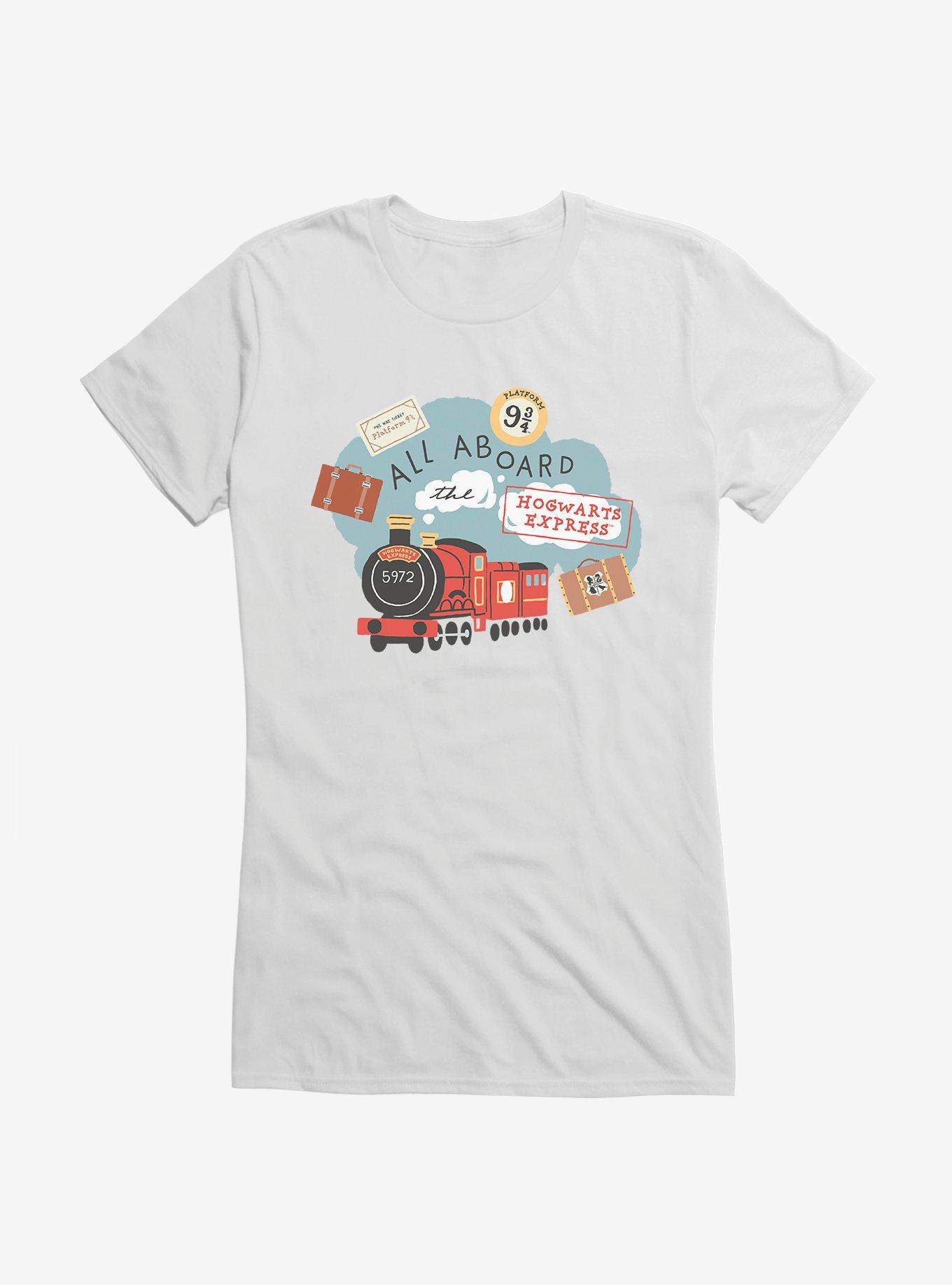 Harry Potter All Aboard Girls T-Shirt, WHITE, hi-res