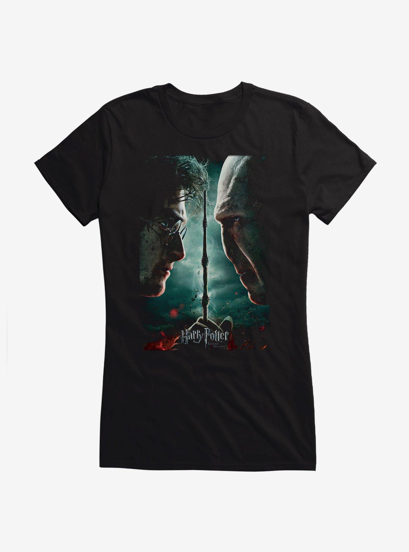 Harry Potter Deathly Hallows Part 2 Movie Poster Girls T-Shirt, , hi-res