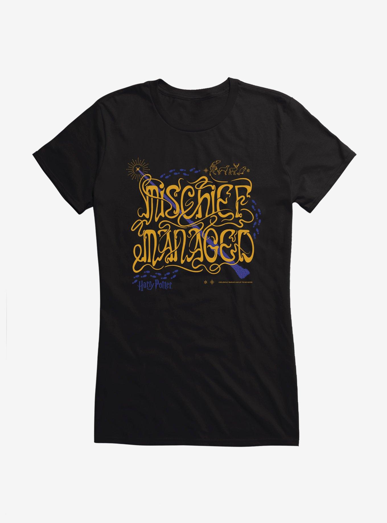 Harry Potter Mischief Managed Girls T-Shirt, BLACK, hi-res