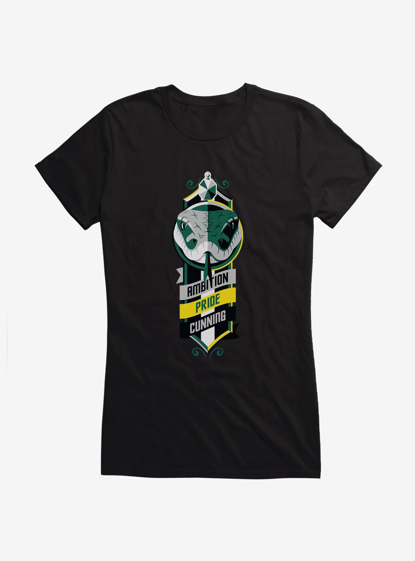 Harry Potter Slytherin Sigil Girls T-Shirt, BLACK, hi-res