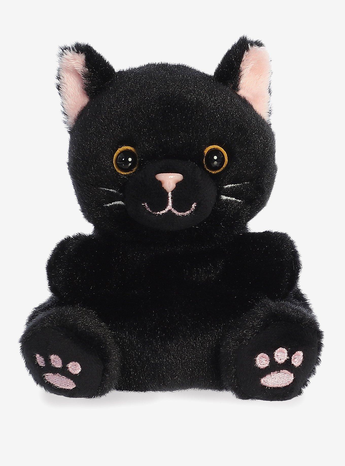 Aurora Palm Pals Twilight Black Cat Plush, , hi-res