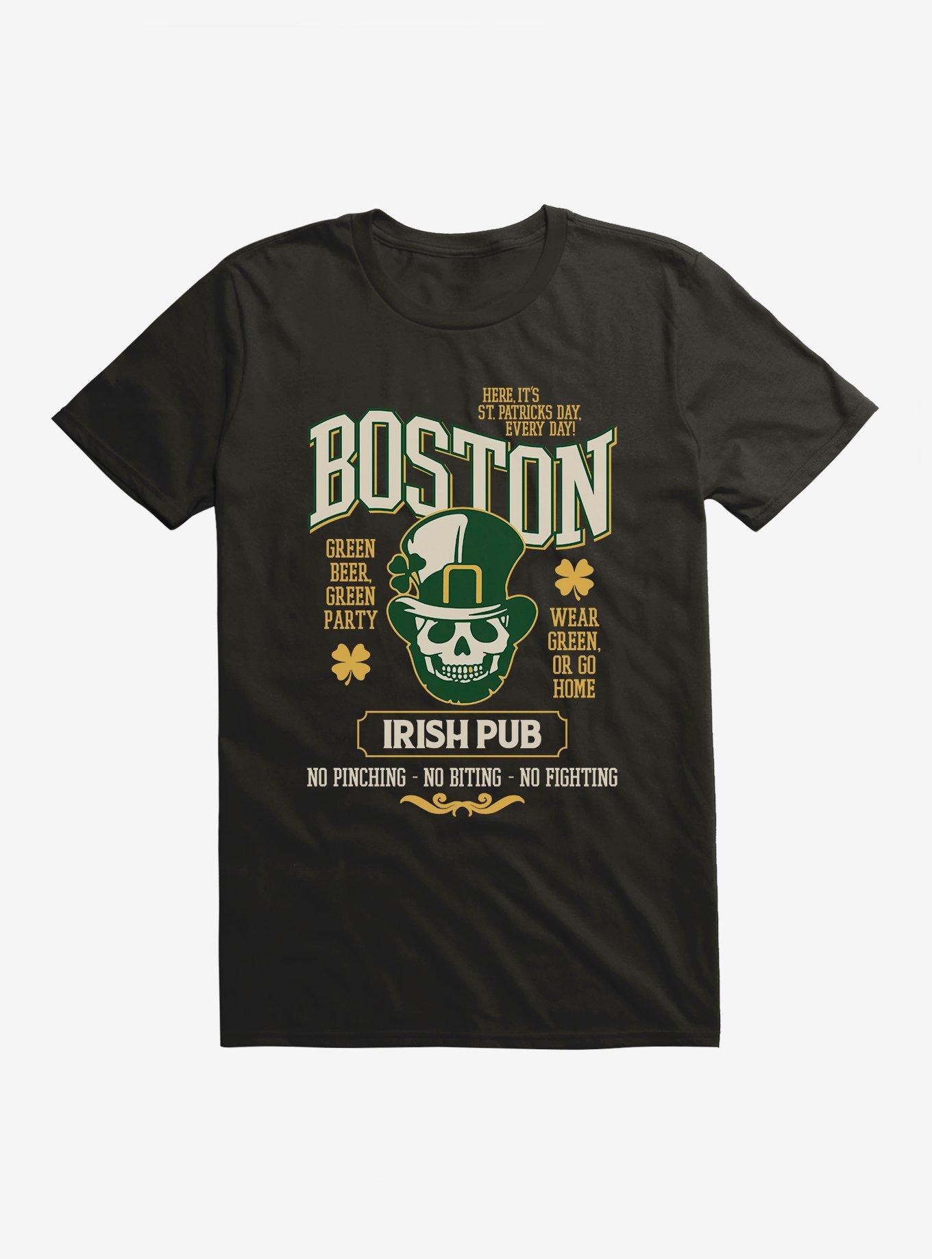 St. Patrick's Day Boston T-Shirt, BLACK, hi-res