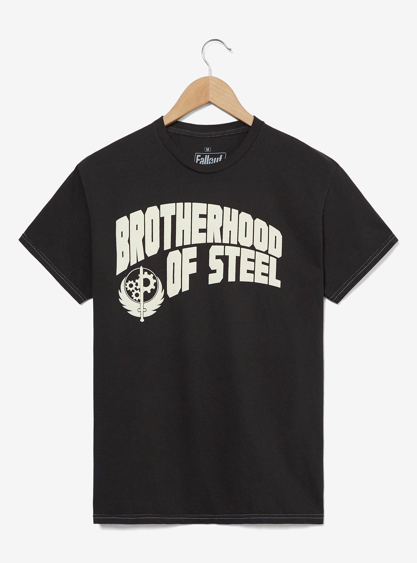 Fallout: Brotherhood of Steel T-Shirt — BoxLunch Exclusive, GREY, hi-res