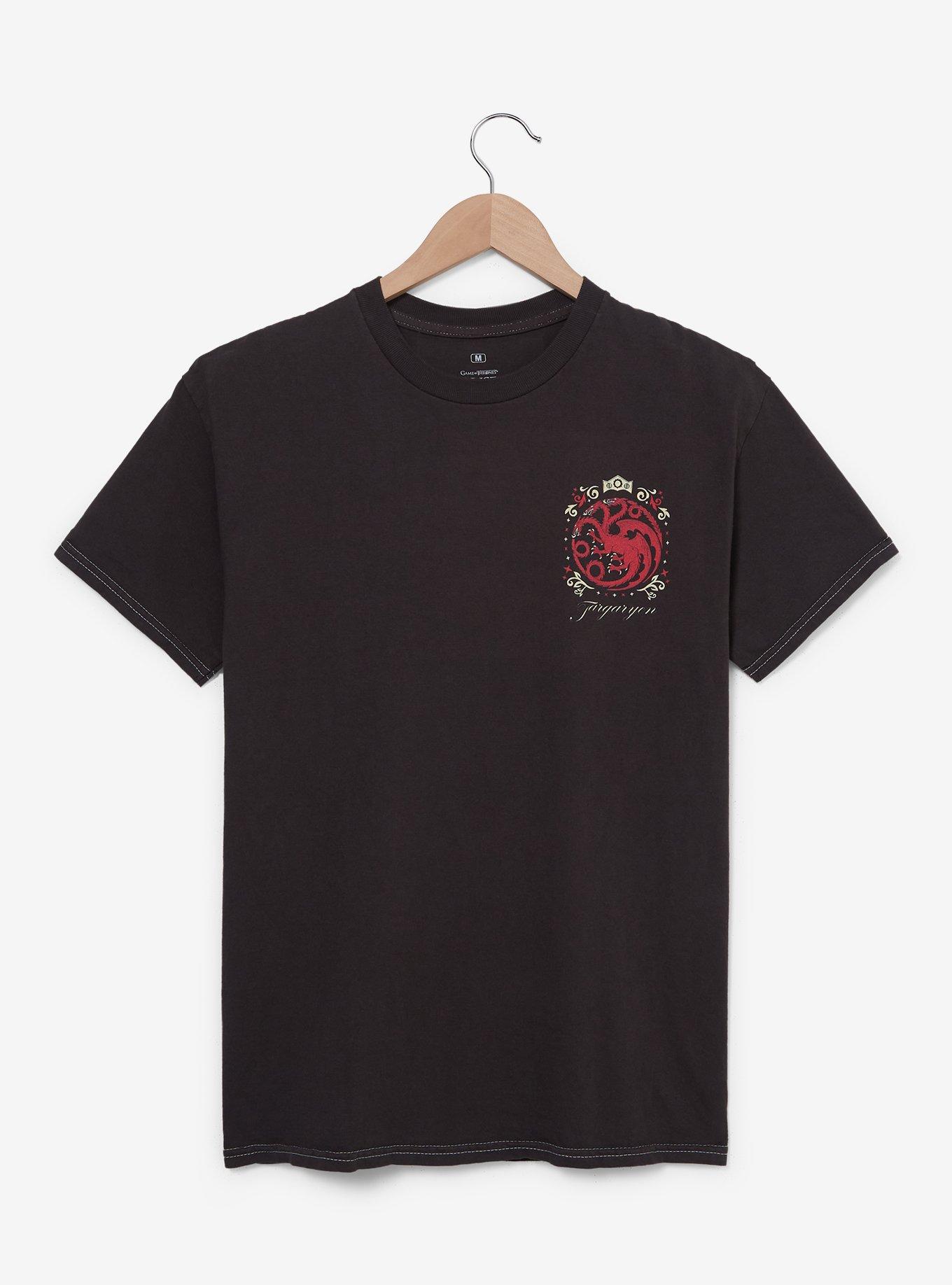 House of the Dragon Targaryen T-Shirt &mdash; BoxLunch Exclusive, GREY, hi-res