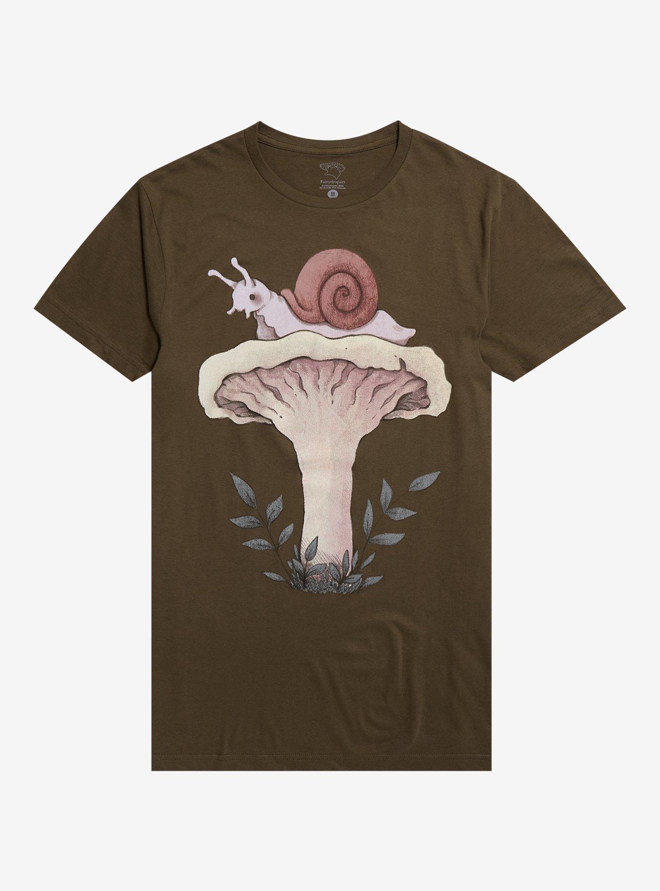 Snail Mushroom T-Shirt By Fairydrop, , hi-res