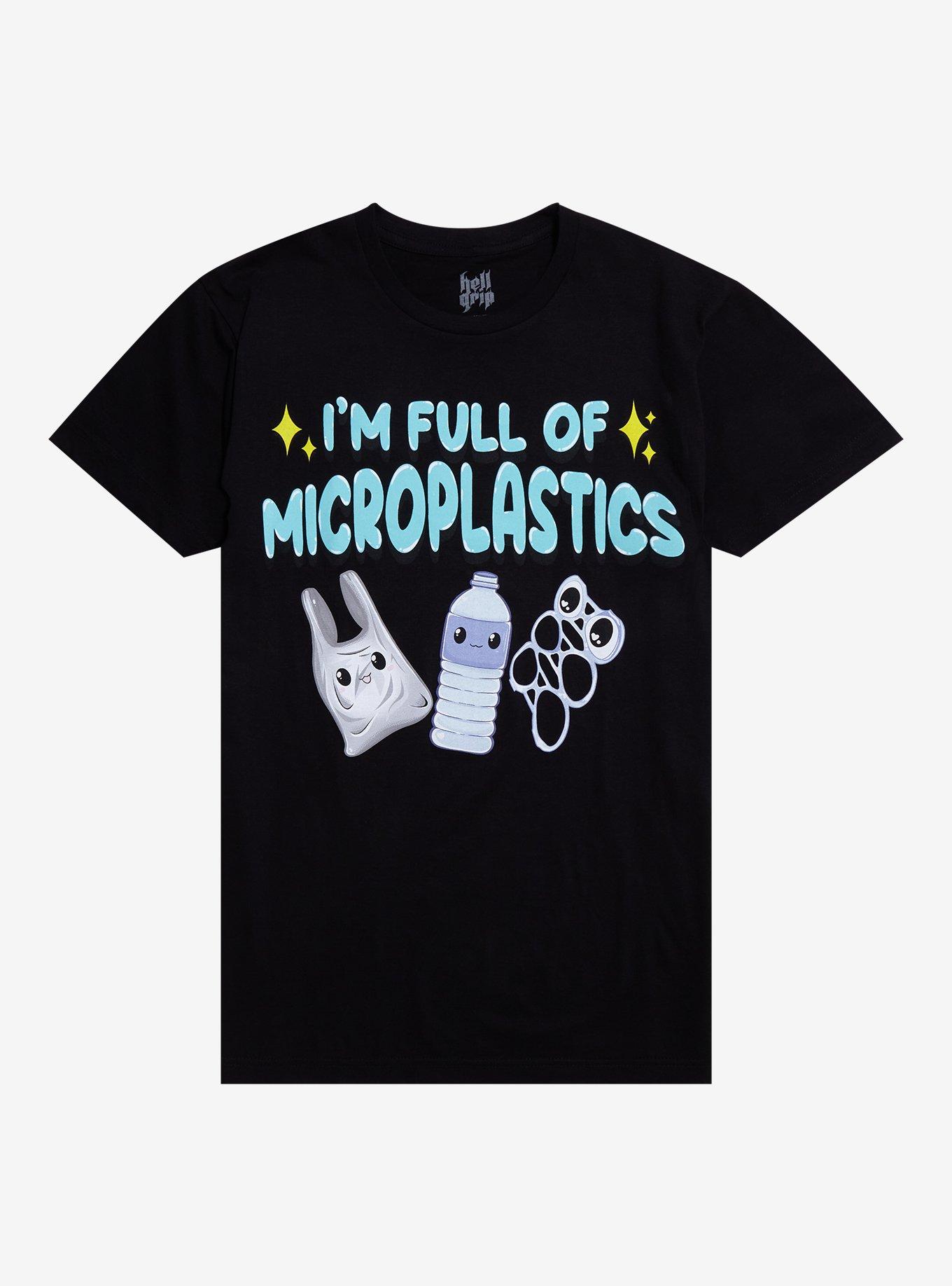 Full Of Microplastics T-Shirt By Hell Grip, BLACK, hi-res