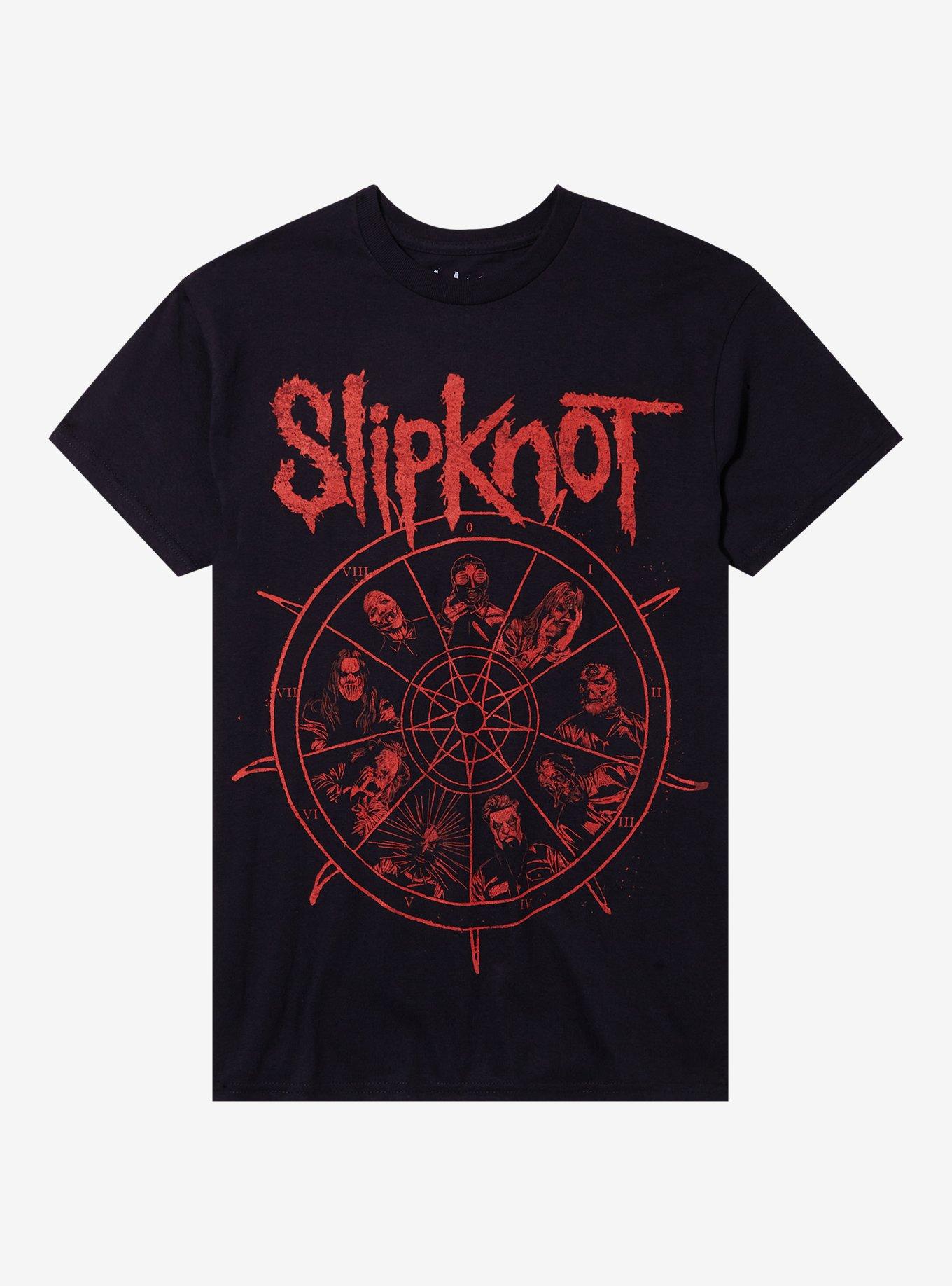 Slipknot Nonagram Members Two-Sided T-Shirt