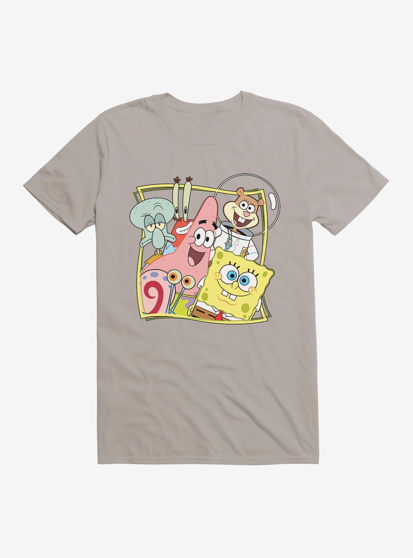 SpongeBob SquarePants Bikini Bottom Buddies T-Shirt, LIGHT GREY, hi-res