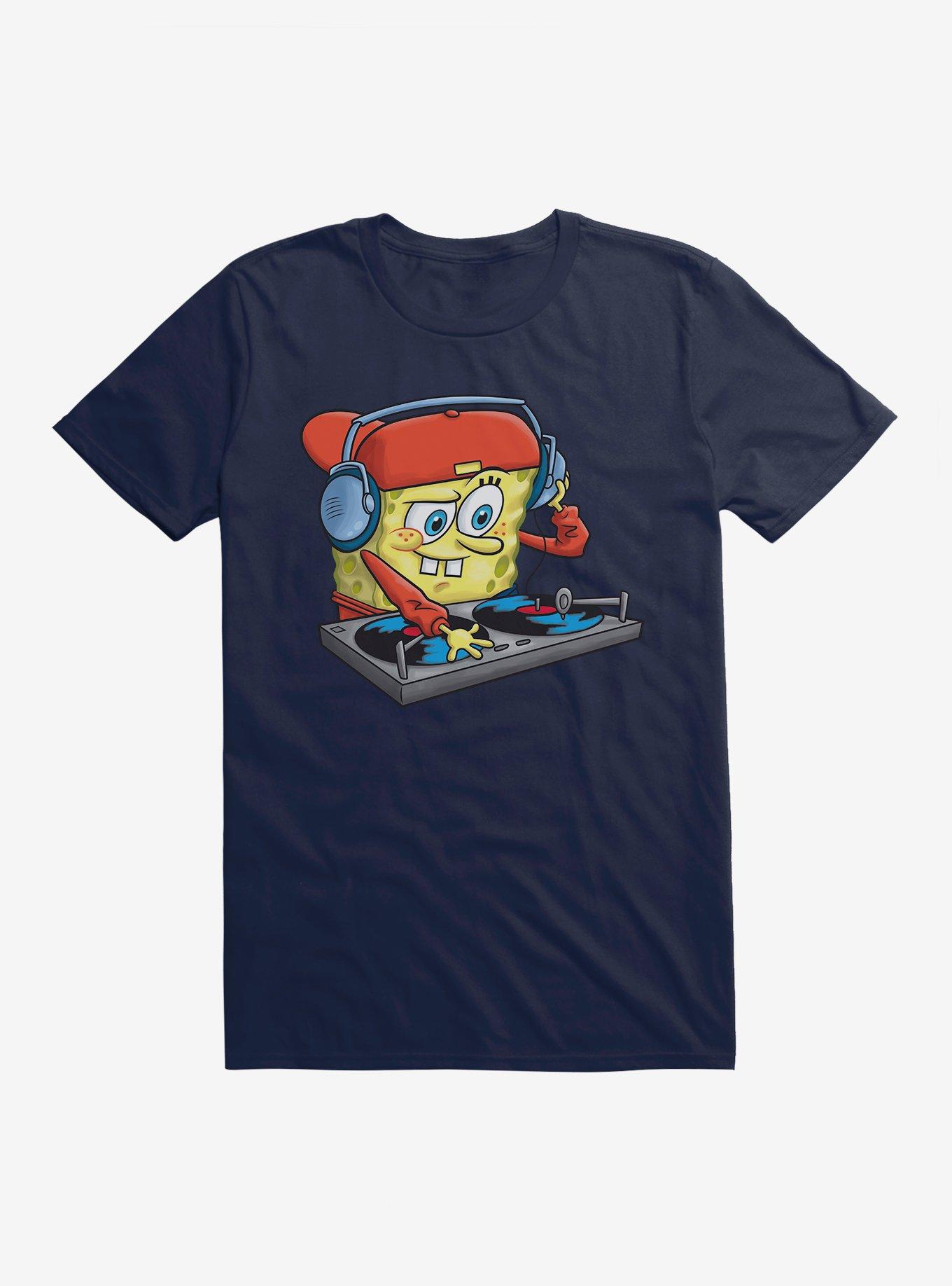 SpongeBob SquarePants DJ T-Shirt, MIDNIGHT NAVY, hi-res