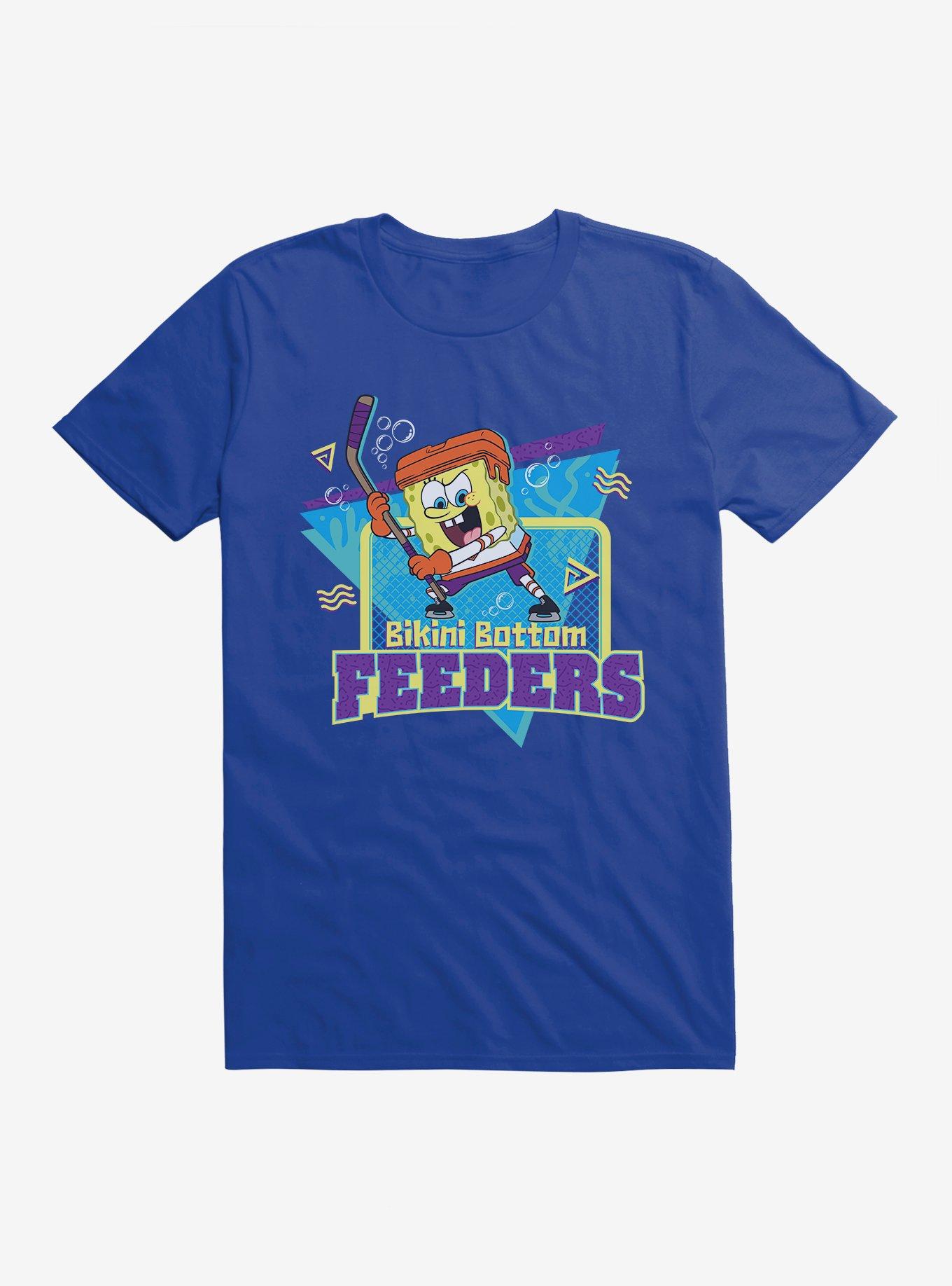 SpongeBob SquarePants Feeders Hockey Goal T-Shirt, ROYAL, hi-res