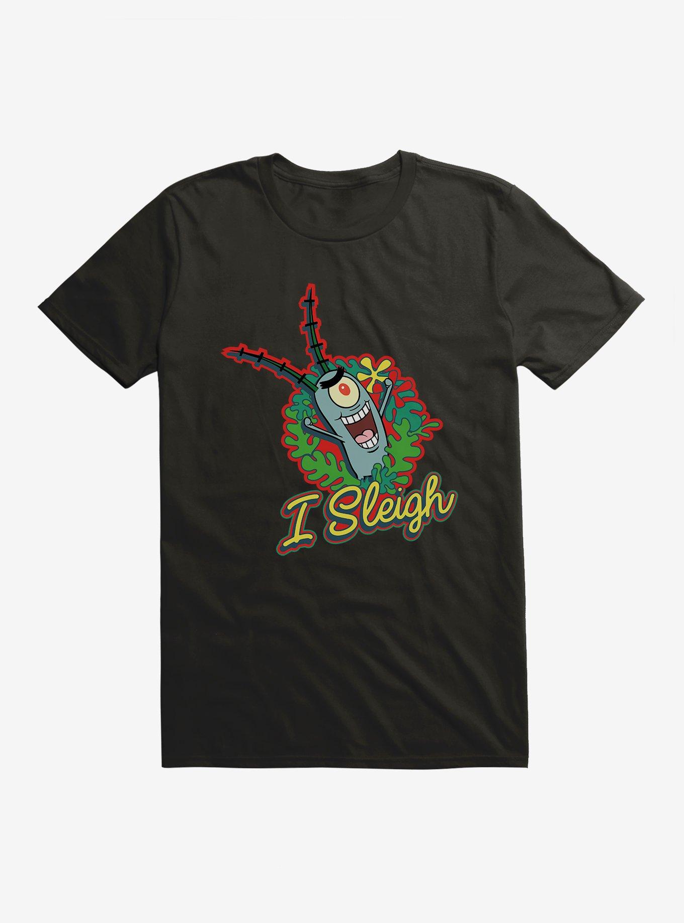 SpongeBob SquarePants I Sleigh T-Shirt, BLACK, hi-res