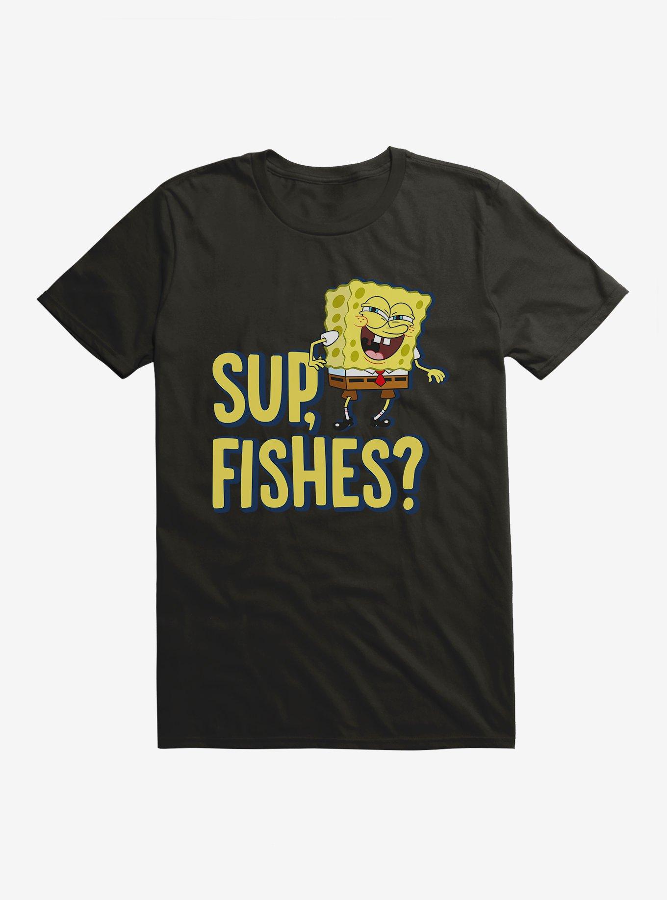 SpongeBob SquarePants Sup Fishes T-Shirt, BLACK, hi-res