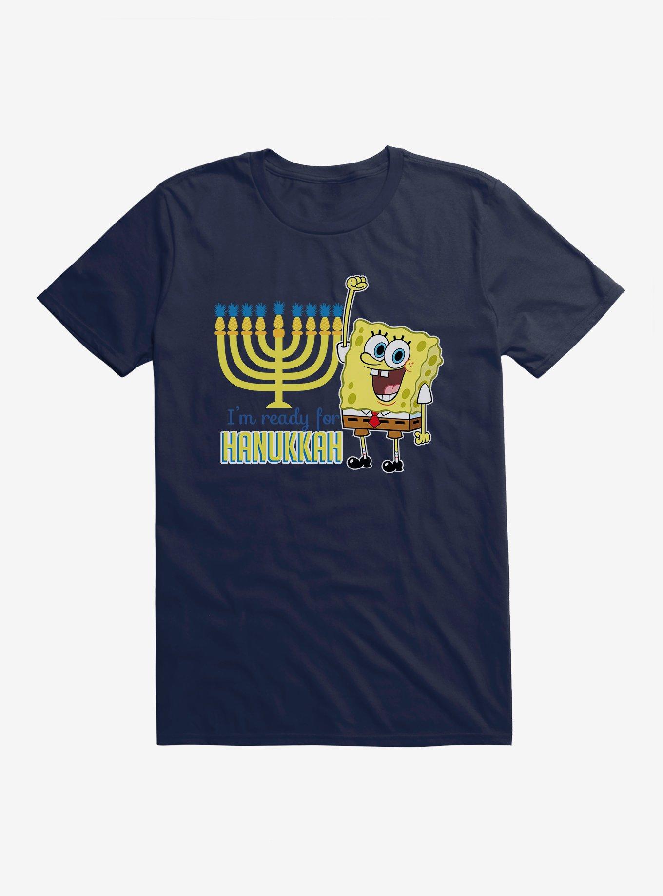 SpongeBob SquarePants I'm Ready For Hanukkah T-Shirt, MIDNIGHT NAVY, hi-res