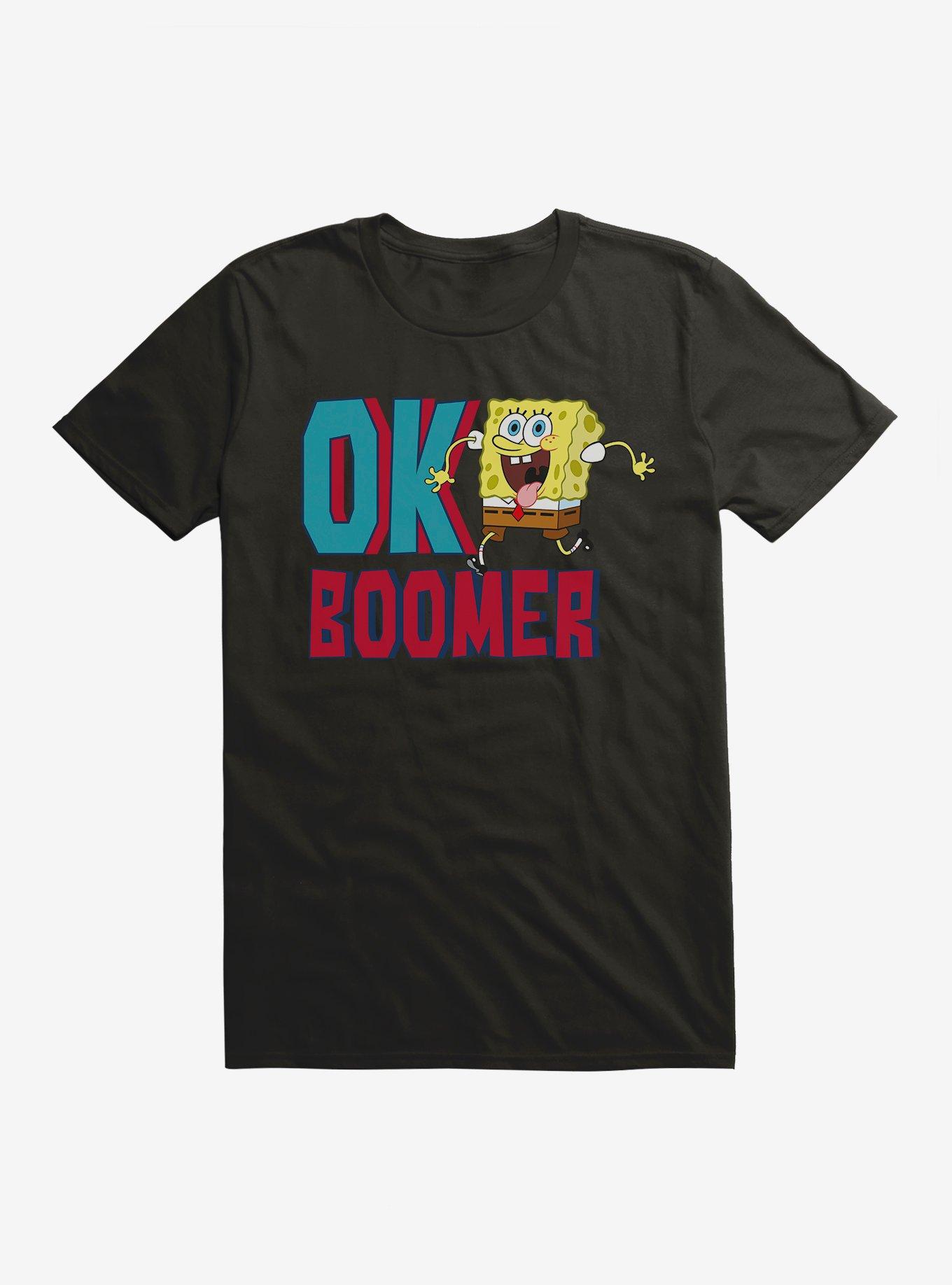 SpongeBob SquarePants OK Boomer T-Shirt, BLACK, hi-res