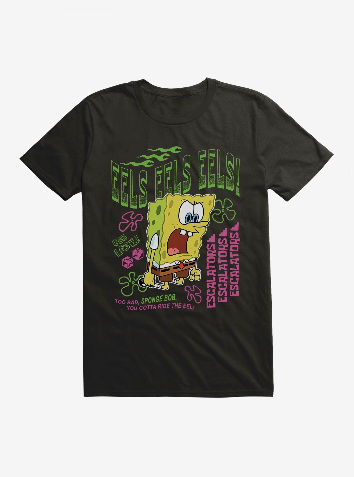 SpongeBob SquarePants Eels Eels Eels T-Shirt, BLACK, hi-res