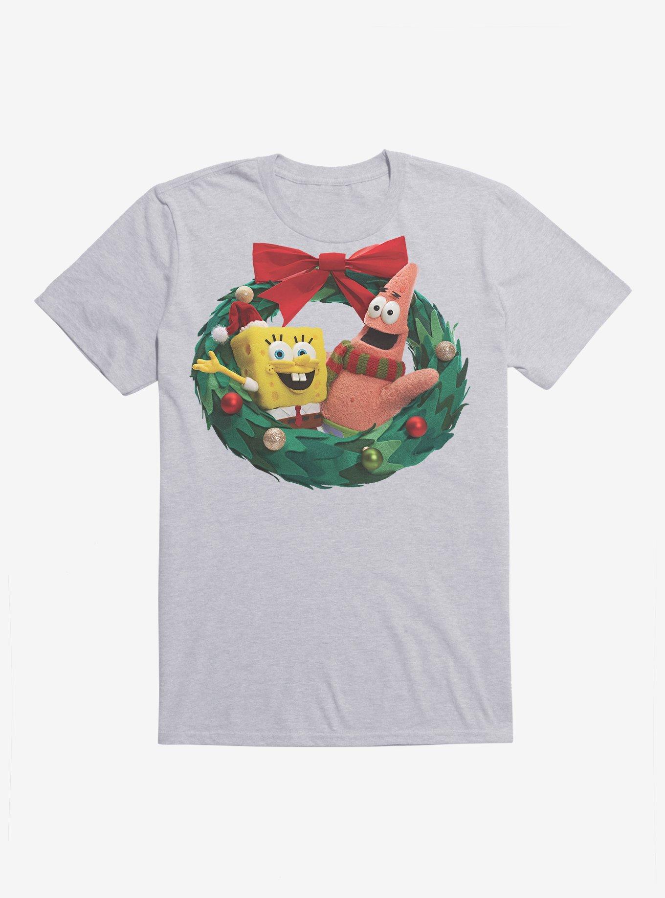 SpongeBob SquarePants Christmas Wreath T-Shirt