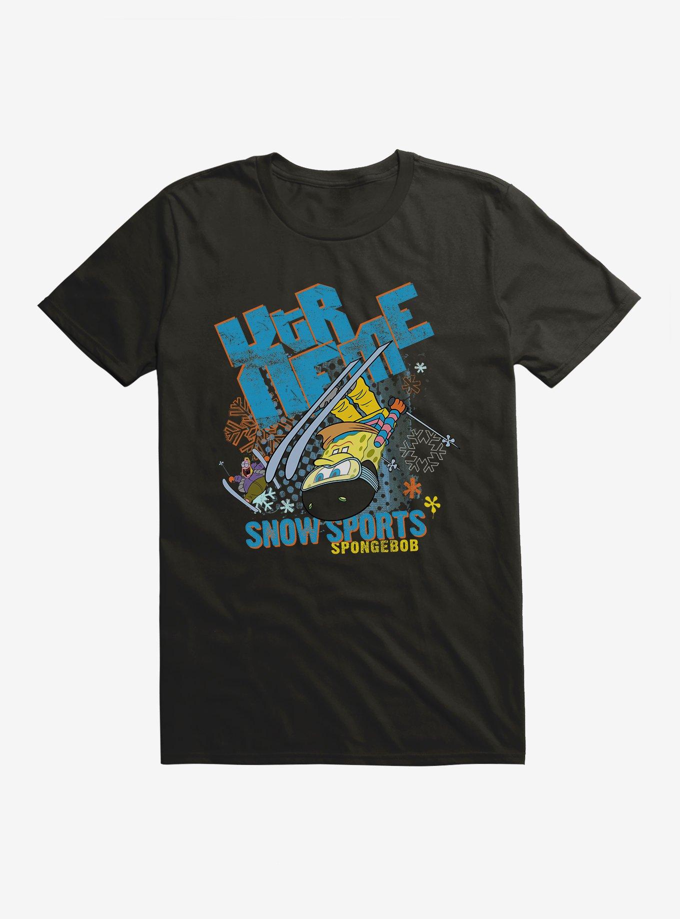 SpongeBob SquarePants Xtreme Snow Sports T-Shirt, BLACK, hi-res